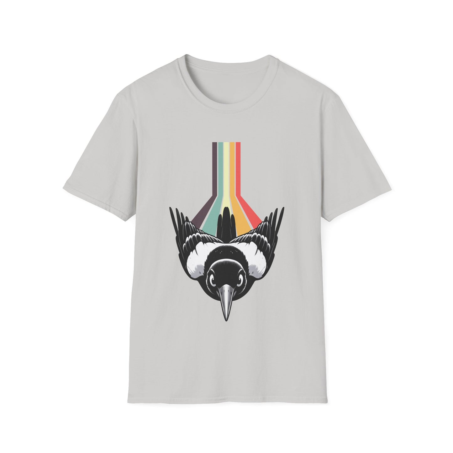 Retro Magpie T-Shirt – Vintage Australian Bird Tee for Magpie Lovers