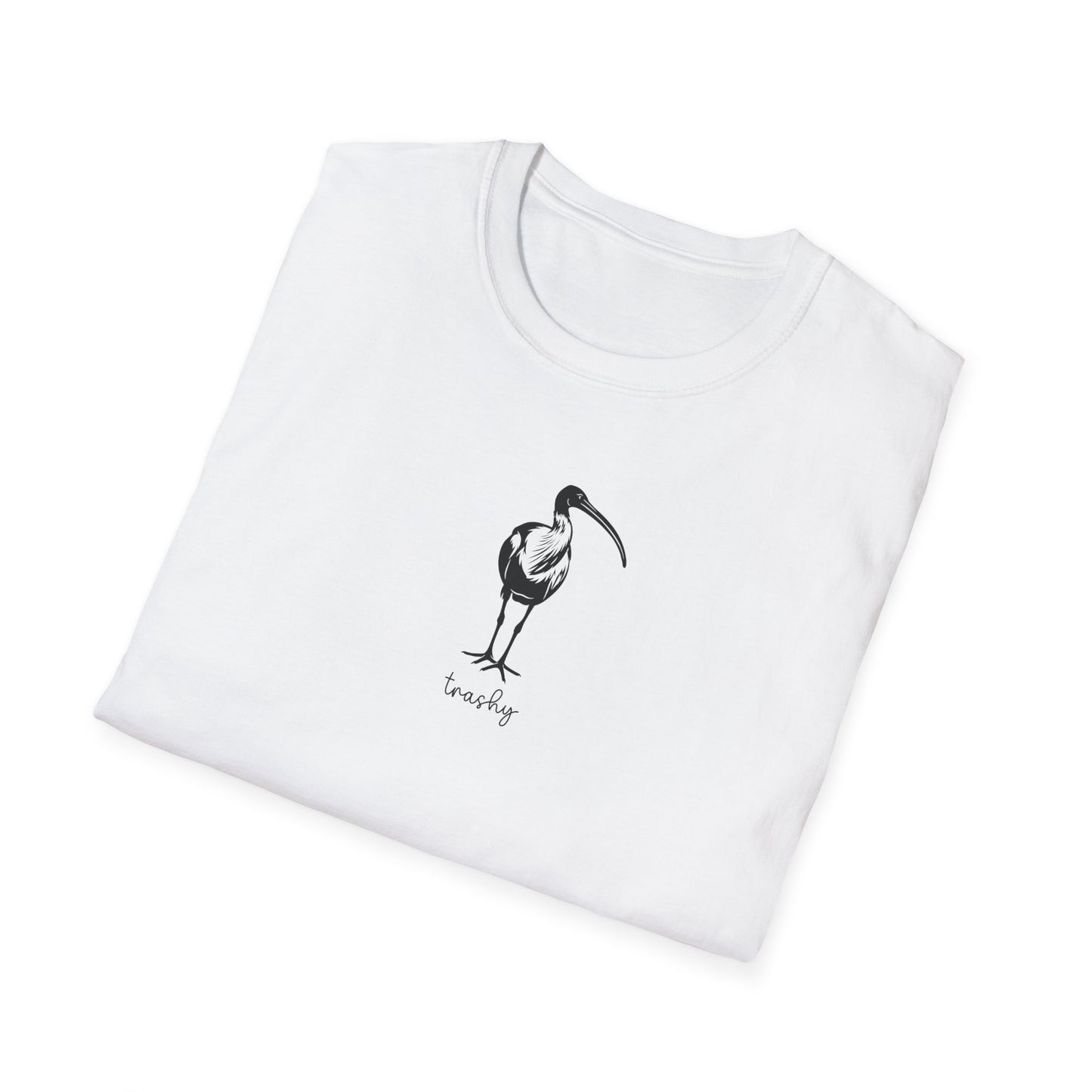 White Ibis T-Shirt Trashy Shirt, Bin Chicken Tee, Funny Australian Bird Shirt, Aussie Wildlife T-Shirt, Minimalist Ibis Gift
