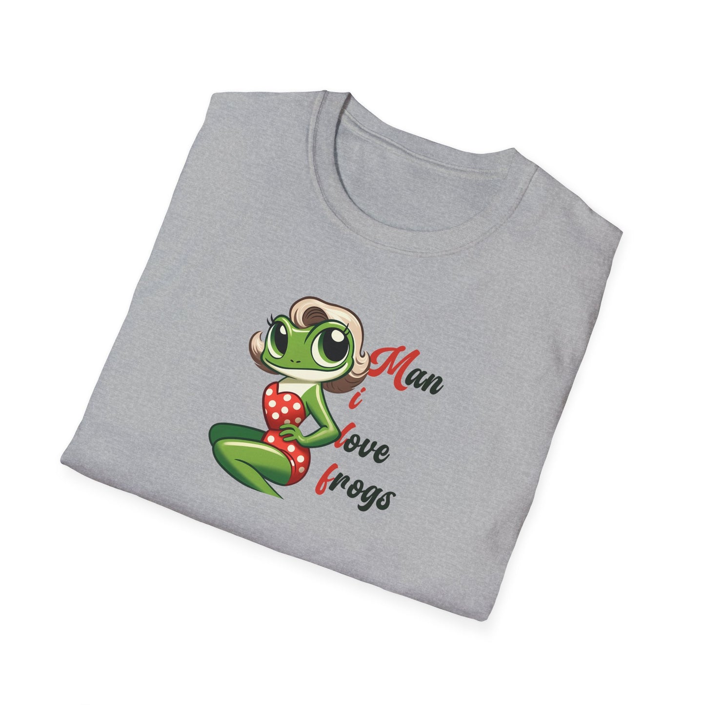 Man I Love Frogs T-Shirt, Funny Frog Shirt, Cute Frog Tee, Frog Lover Gift, Vintage Style Frog Shirt, Funny Animal Tee