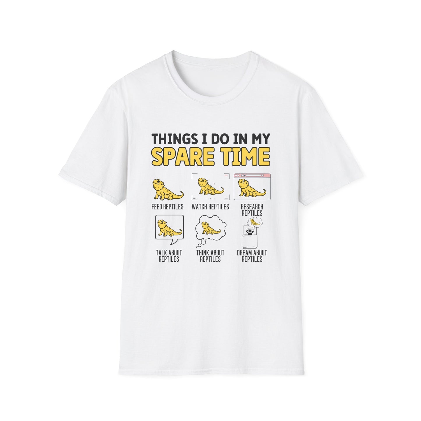 Reptile Keeper T-Shirt, Things I Do In My Spare Time Tee, Bearded Dragon Shirt, Reptile Lover Gift, Herper Shirt