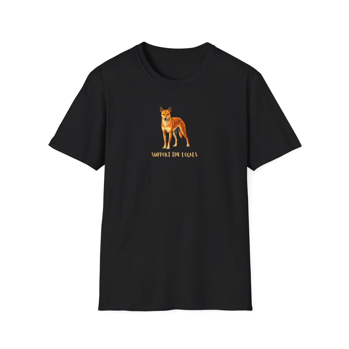 Dingo T-Shirt, Support The Locals Shirt, Australian Wildlife Tee, Dingo Lover Gift, Native Animal Shirt, Aussie Animal Graphic Tee