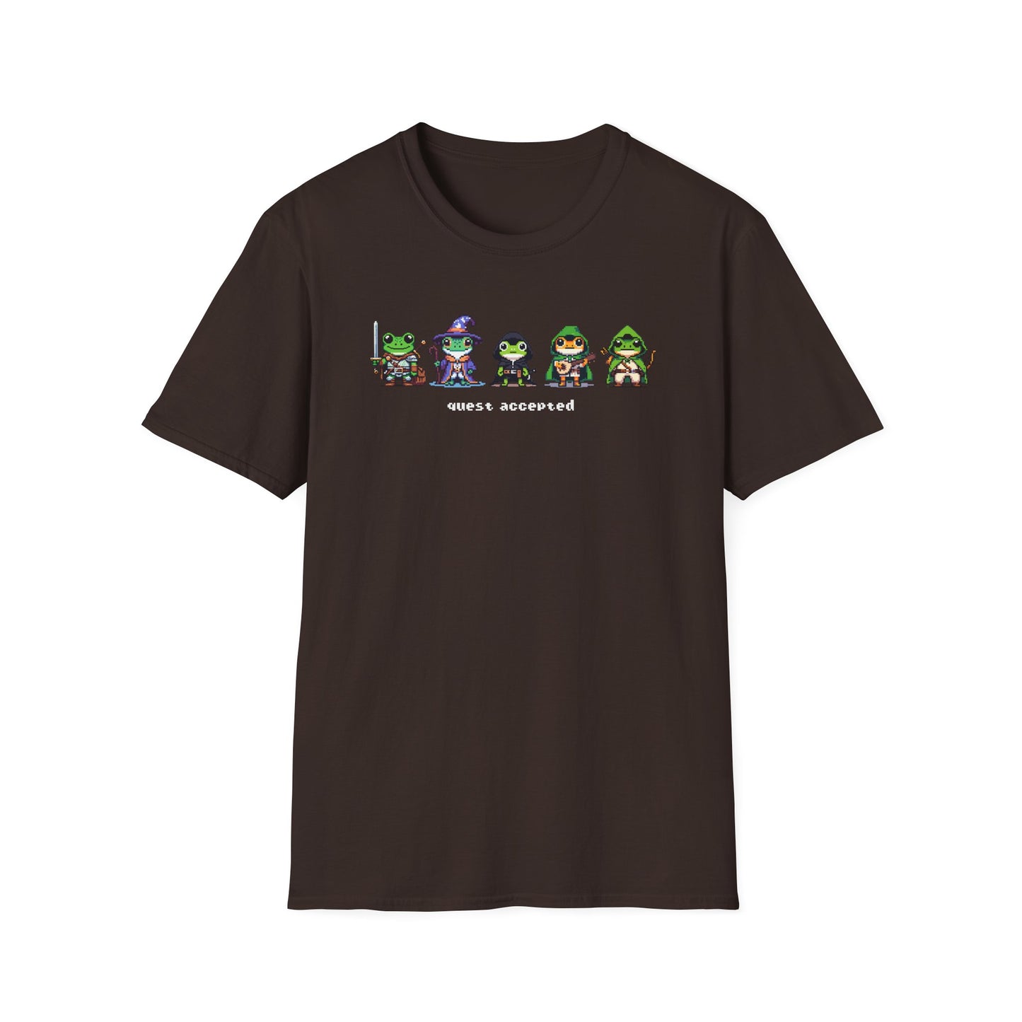 Frog Quest Accepted T-Shirt, Gamer Frog Shirt, Pixel Frog Tee, RPG Frog Shirt, Fantasy Frog Shirt, Funny Gaming Tee, Frog Lover Gift