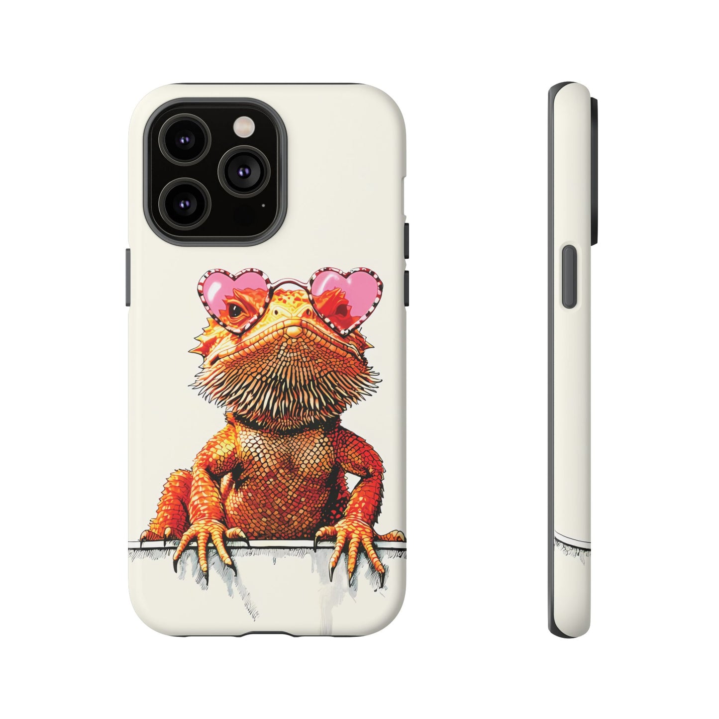 Valentines Day iPhone Case for Reptile Keepers | Bearded Dragon Lover Gift | Cute Herpetology Phone Case | Scaly Love Design