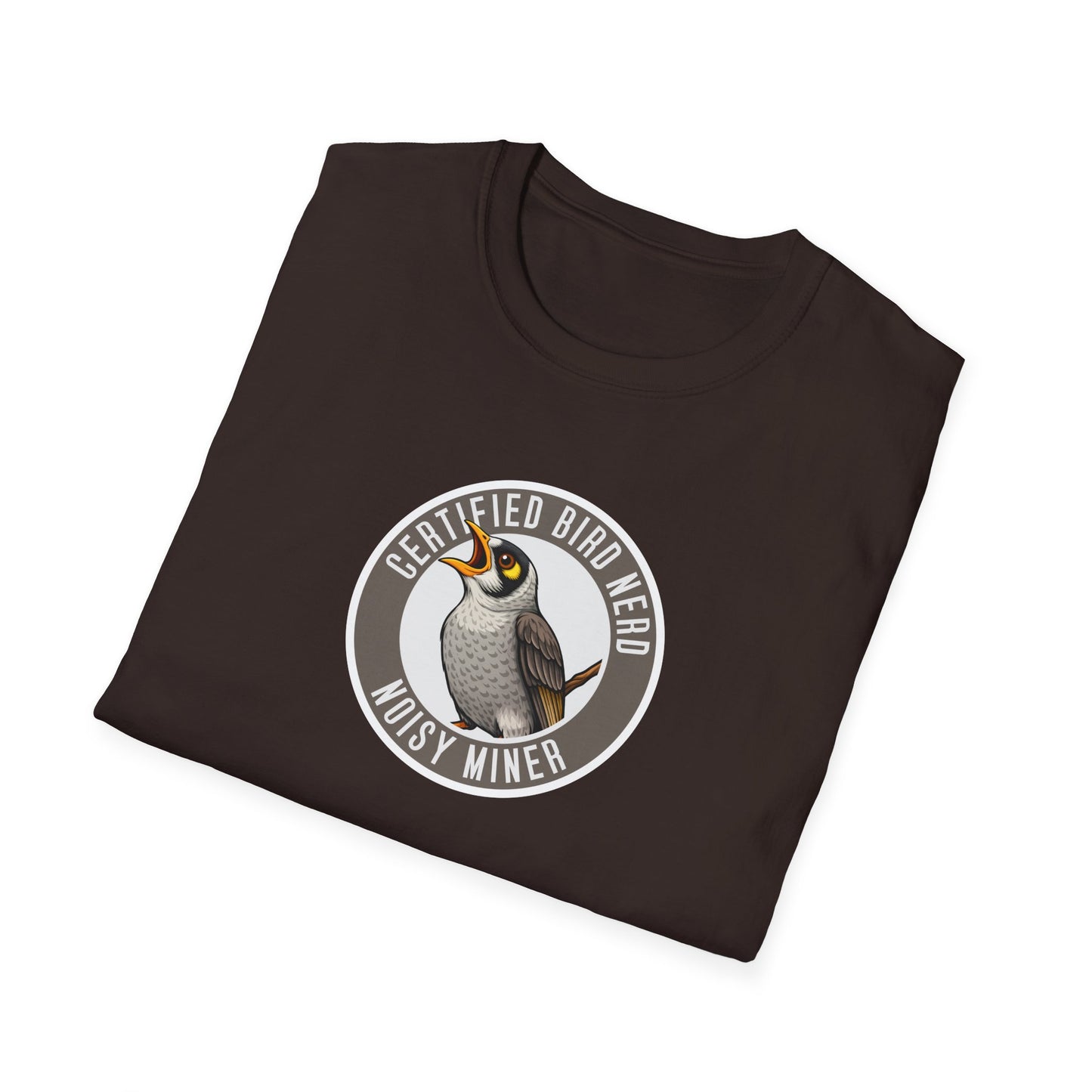 Noisy Miner T-Shirt, Certified Bird Nerd Shirt, Australian Bird Tee, Birdwatching Gift, Wildlife Lover Tee, Native Bird Graphic Tee