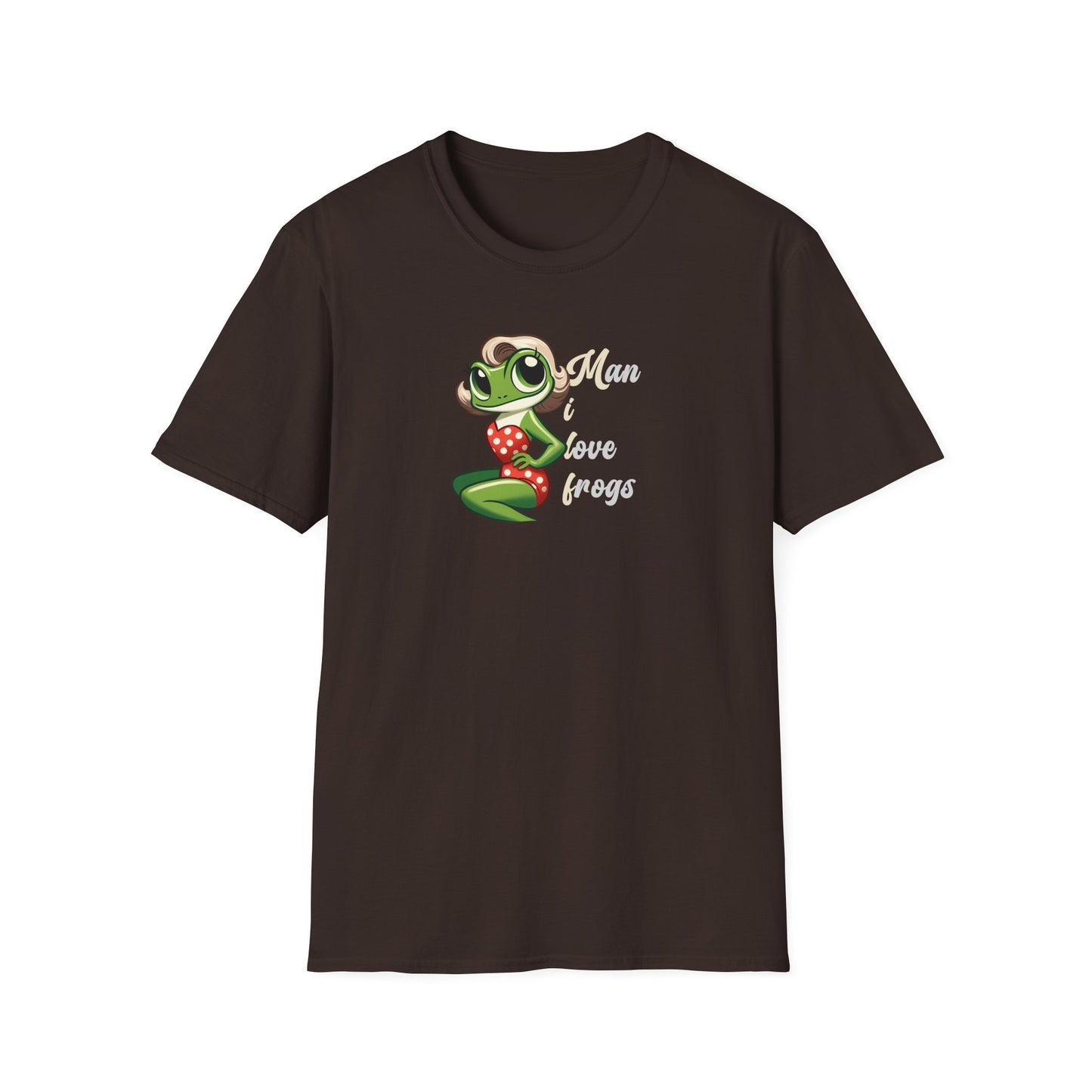 Man I Love Frogs T-Shirt, Funny Frog Shirt, Cute Frog Tee, Frog Lover Gift, Vintage Style Frog Shirt, Funny Animal Tee