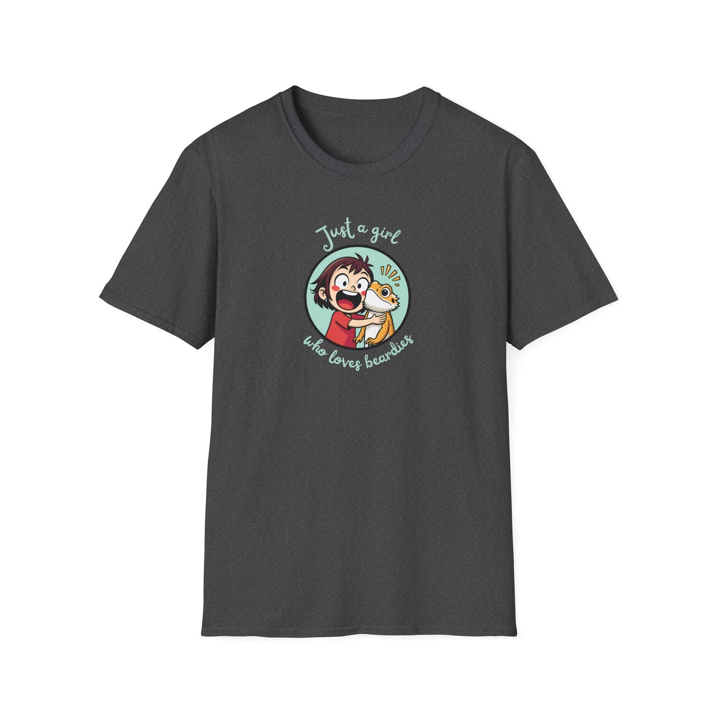 Just A Girl Who Loves Beardies T-Shirt, Bearded Dragon Shirt, Reptile Lover Tee, Beardie Mom Shirt, Cute Lizard T-Shirt, Reptile Keeper Gift, Australian Lizard Tee