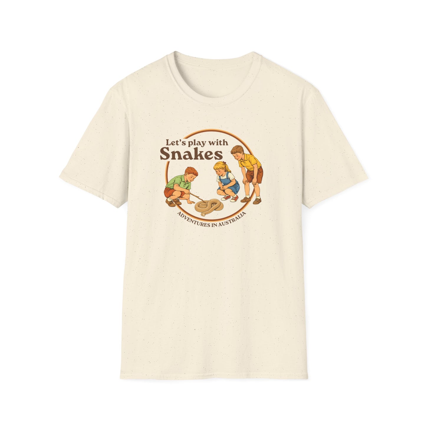 Lets Play With Snakes T-Shirt, Funny Snake Shirt, Australian Wildlife Tee, Herpetology Humor Shirt, Retro Kids Snake Shirt, Aussie Snake Tee