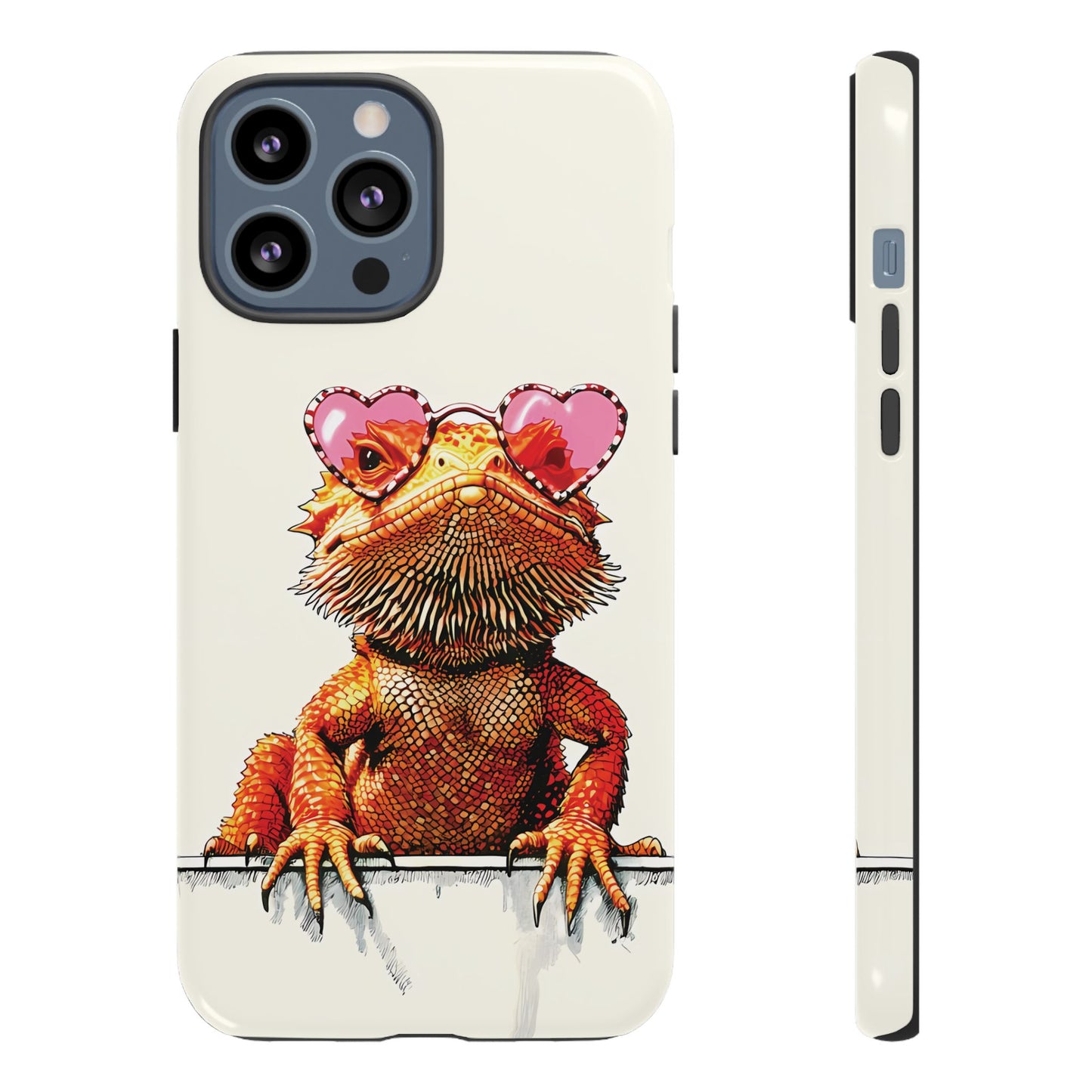 Valentines Day iPhone Case for Reptile Keepers | Bearded Dragon Lover Gift | Cute Herpetology Phone Case | Scaly Love Design
