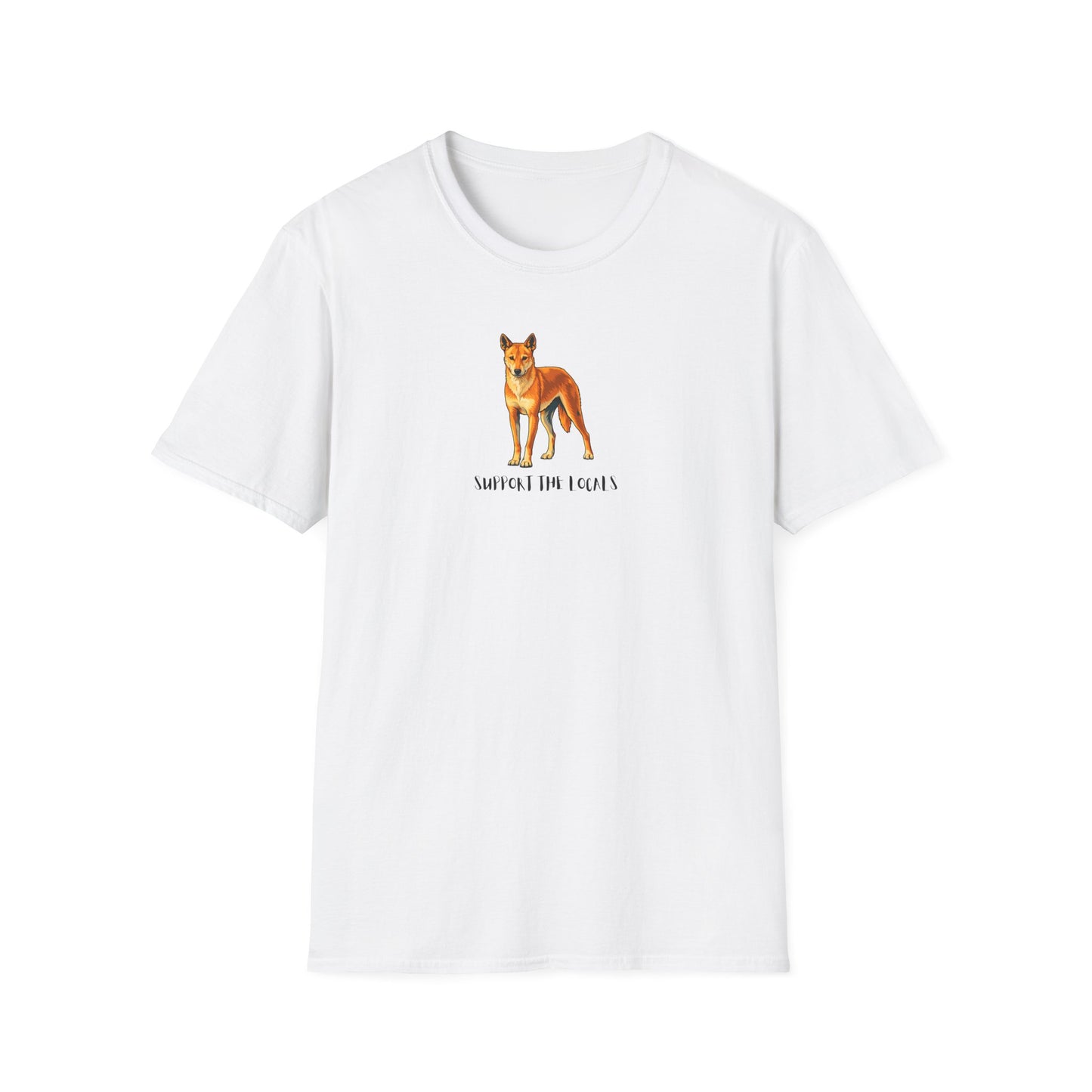 Dingo T-Shirt, Support The Locals Shirt, Australian Wildlife Tee, Dingo Lover Gift, Native Animal Shirt, Aussie Animal Graphic Tee