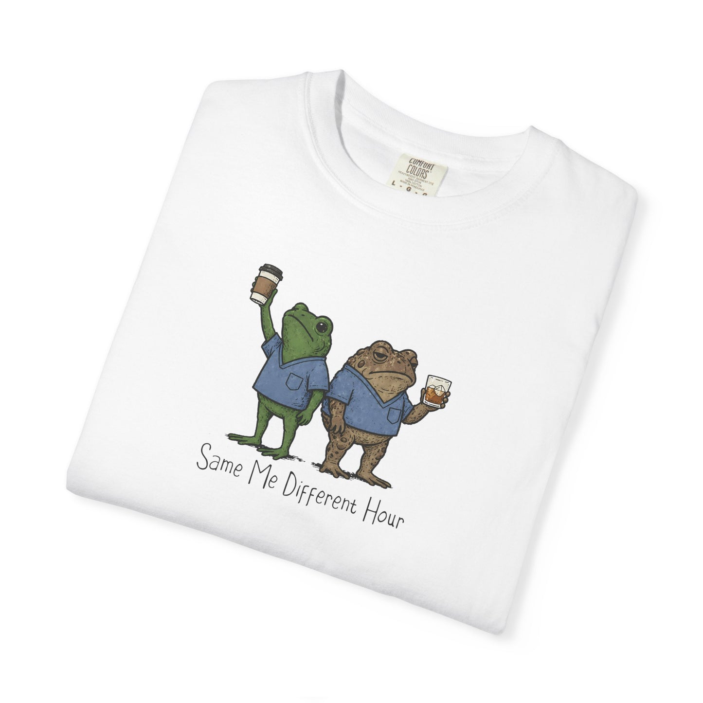 Night Shift Nurse Frog Shirt, Same Me Different Hour Tee, Funny Nurse Shirt, Frog Nurse T Shirt, Comfort Colors Medical Humor Tee
