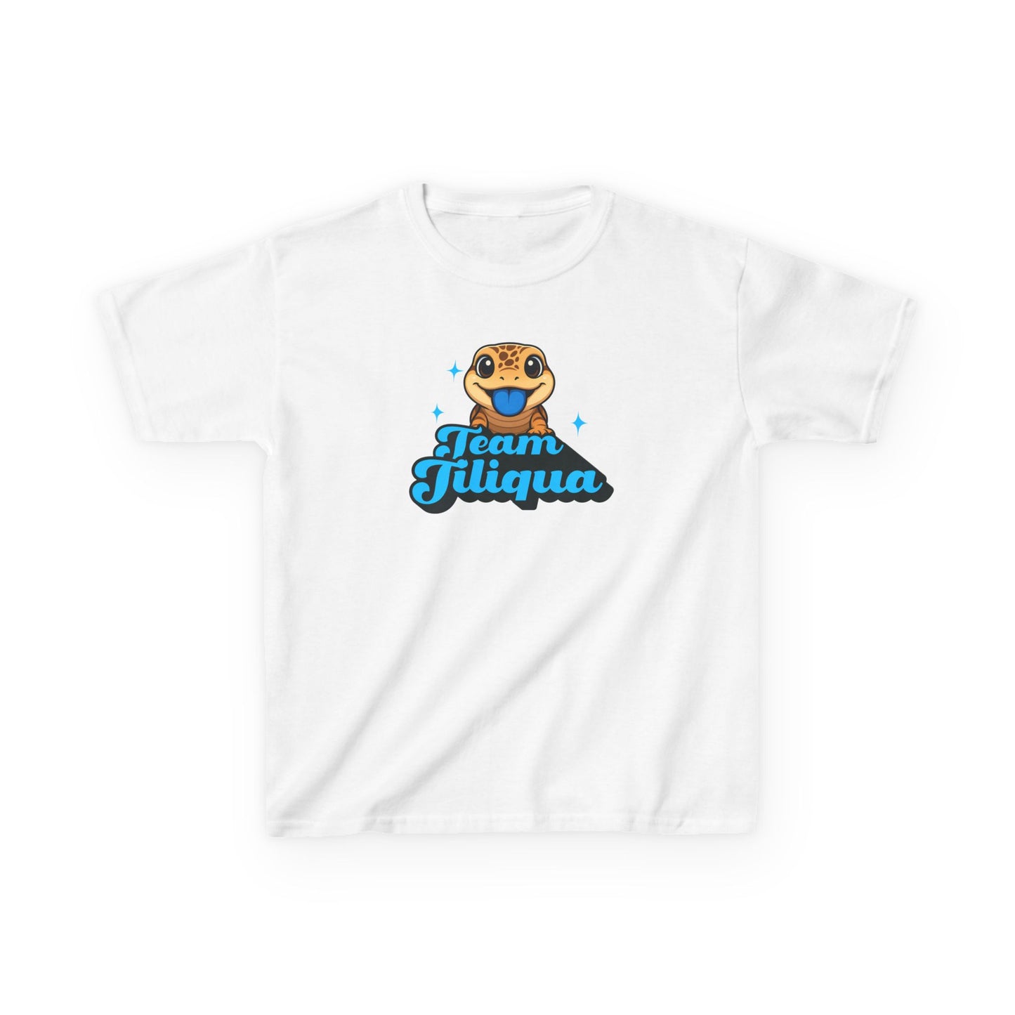 Team Tiliqua Kids T-Shirt – Cute Bluetongue Lizard & Shingleback Skink Reptile Tee