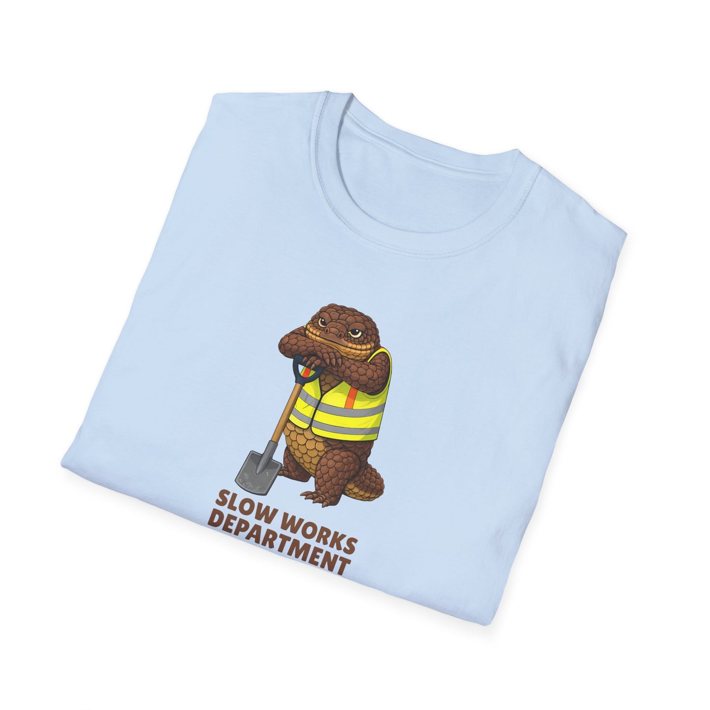 Shingleback T-Shirt, Slow Works Department Shirt, Australian Reptile Tee, Blue Tongue Lizard Gift, Wildlife Graphic Shirt, Lizard Lover Tee