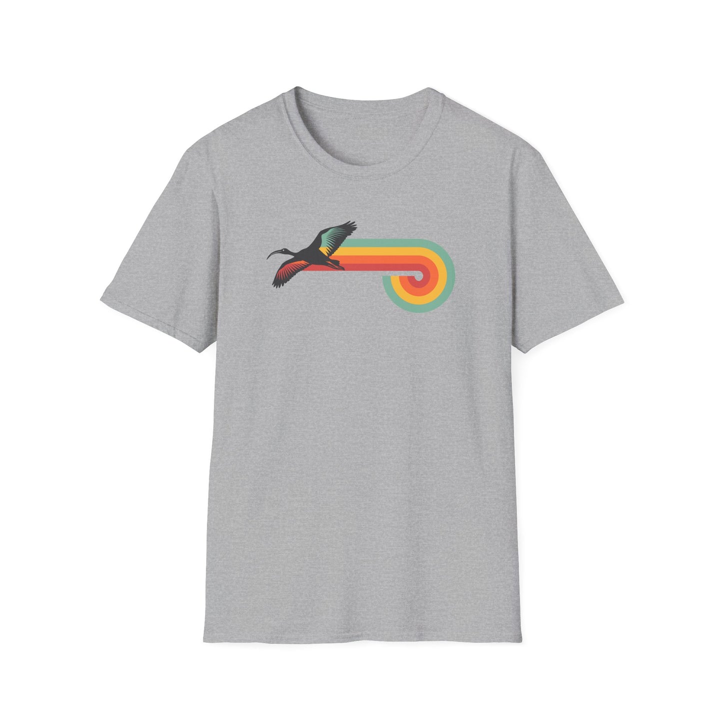 Retro Ibis T-Shirt, Bin Chicken Shirt, Funny Australian Bird Tee, Vintage Aussie Wildlife Shirt, White Ibis Graphic T-Shirt