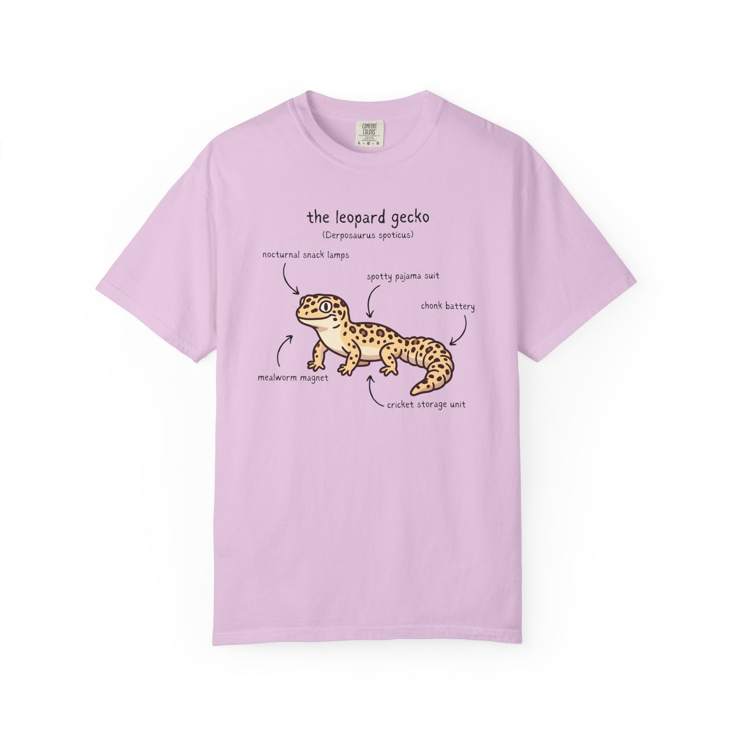 Anatomy of a Leopard Gecko Shirt, Comfort Colors Gecko Tee, Funny Reptile T Shirt, Leopard Gecko Gift, Herpetology Shirt, Lizard Lover Tee