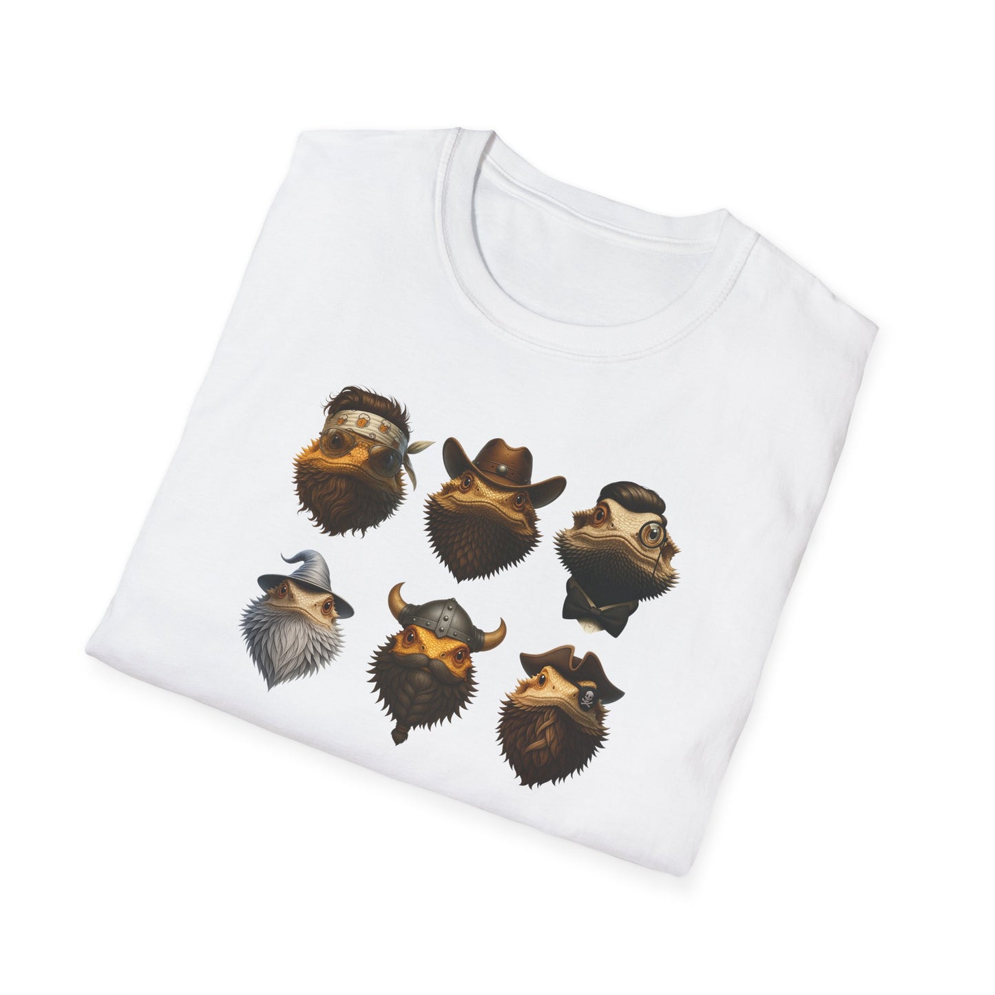 Bearded Dragon T-Shirt History’s Greatest Beards Funny Reptile Shirt, Viking Wizard Pirate Beard Tee, Aussie Lizard Gift