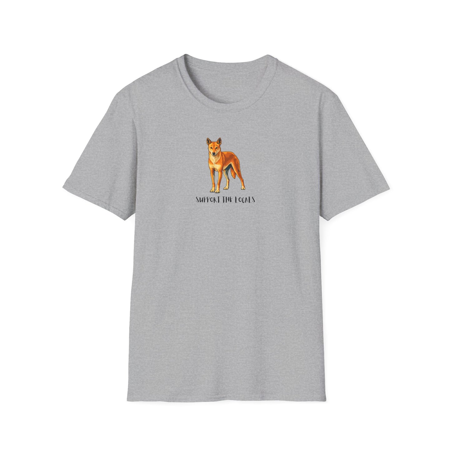 Dingo T-Shirt, Support The Locals Shirt, Australian Wildlife Tee, Dingo Lover Gift, Native Animal Shirt, Aussie Animal Graphic Tee