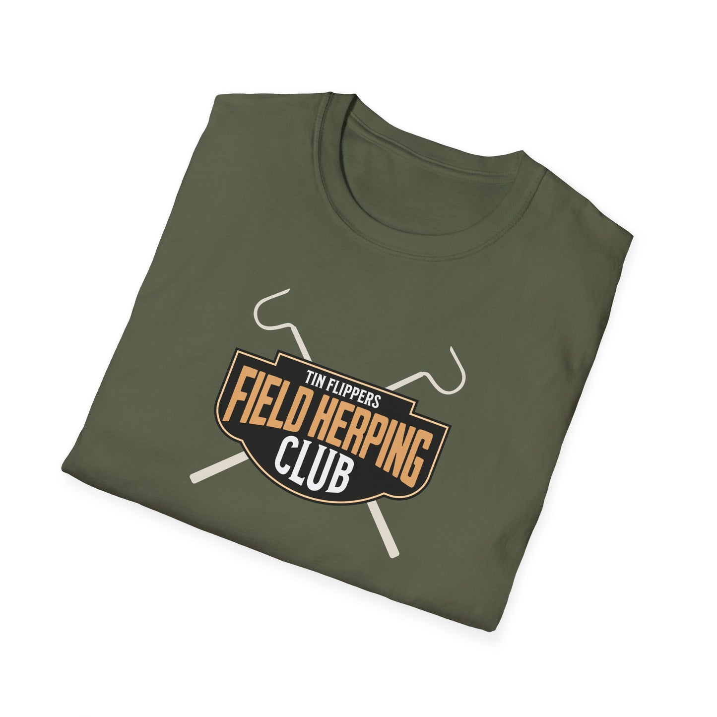 Field Herping Club T-Shirt, Tin Flippers Shirt, Reptile Lover Tee, Snake Hook Graphic Shirt, Herper Gift, Wildlife Club Tee
