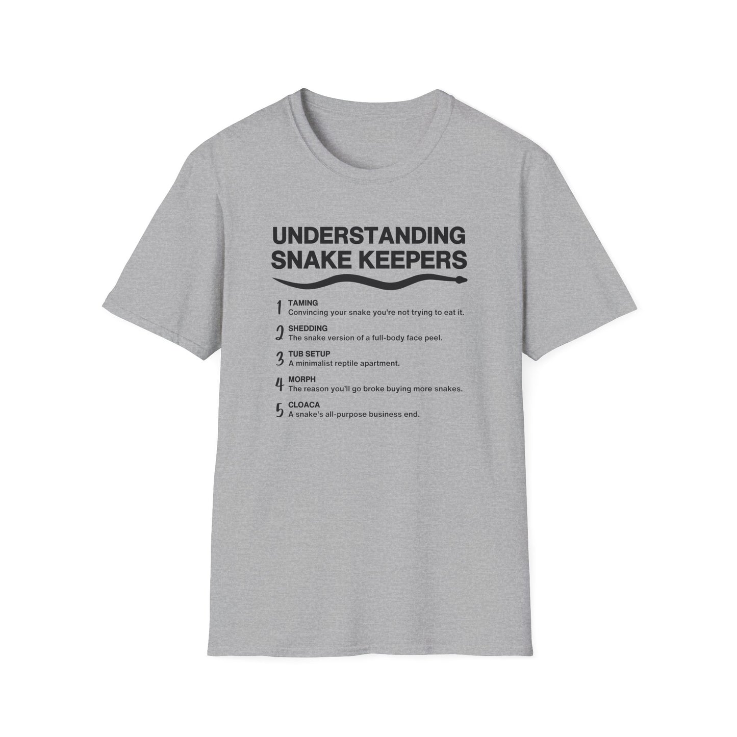 Understanding Snake Keepers T-Shirt, Snake Lover Shirt, Reptile Keeper Tee, Herpetology Gift, Snake Mom Dad Shirt, Exotic Pet Owner Tee