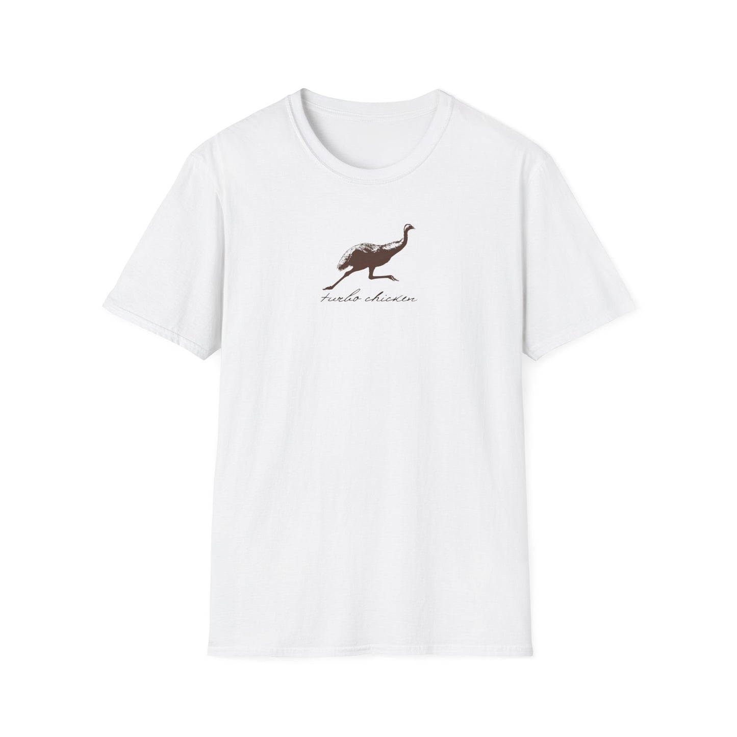 Emu T-Shirt Turbo Chicken Tee, Funny Australian Bird Shirt, Aussie Wildlife T-Shirt, Minimalist Emu Shirt, Bird Nerd Gift