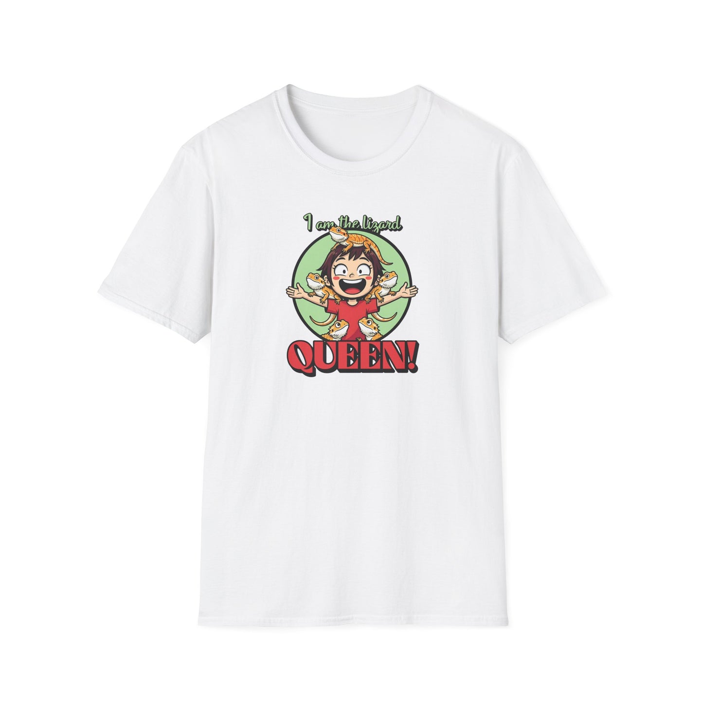 I Am The Lizard Queen T-Shirt, Reptile Lover Shirt, Lizard Mom Tee, Bearded Dragon Gift, Herping Shirt, Cute Reptile Graphic Tee