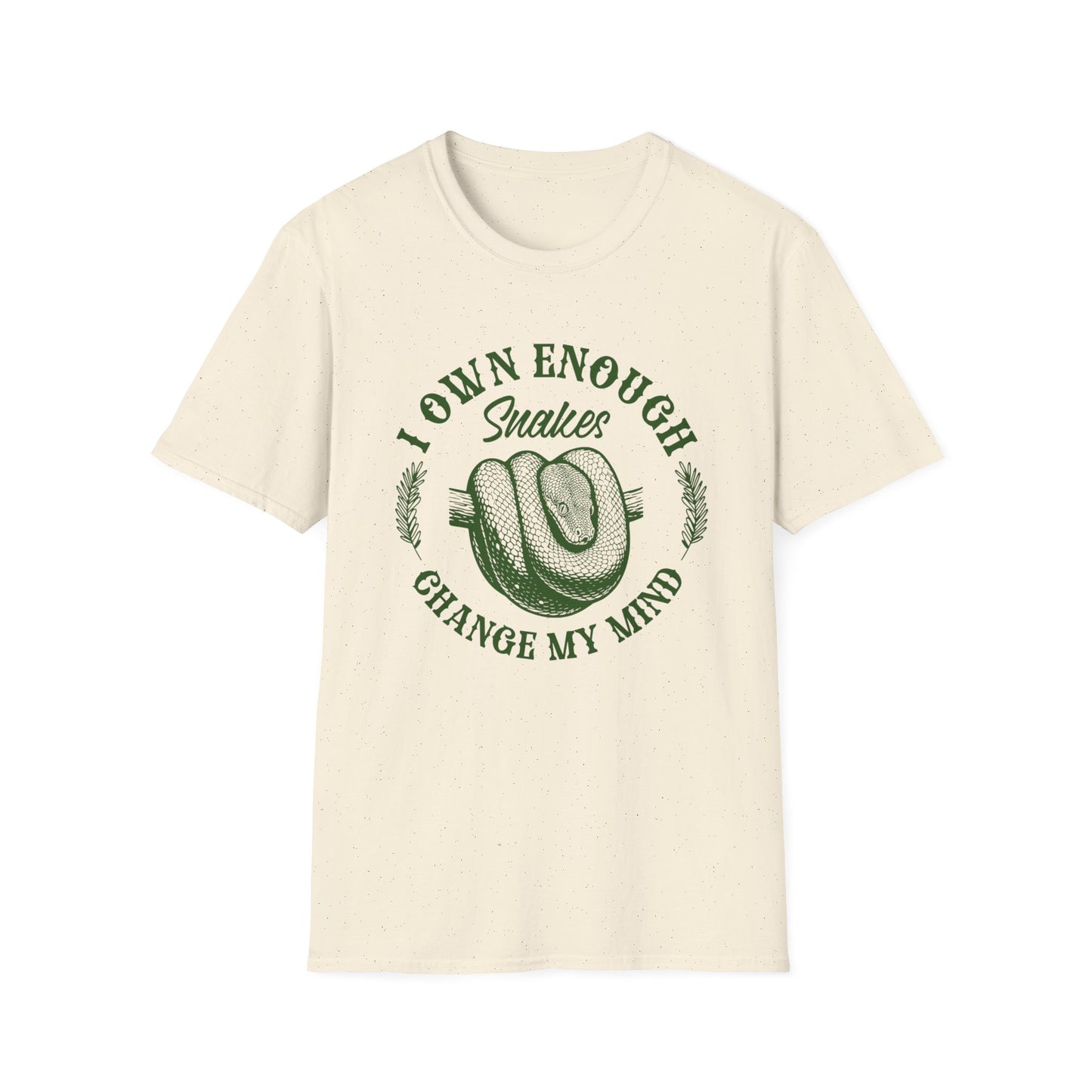 I Own Enough Snakes T-Shirt – Change My Mind Funny Reptile Keeper Tee