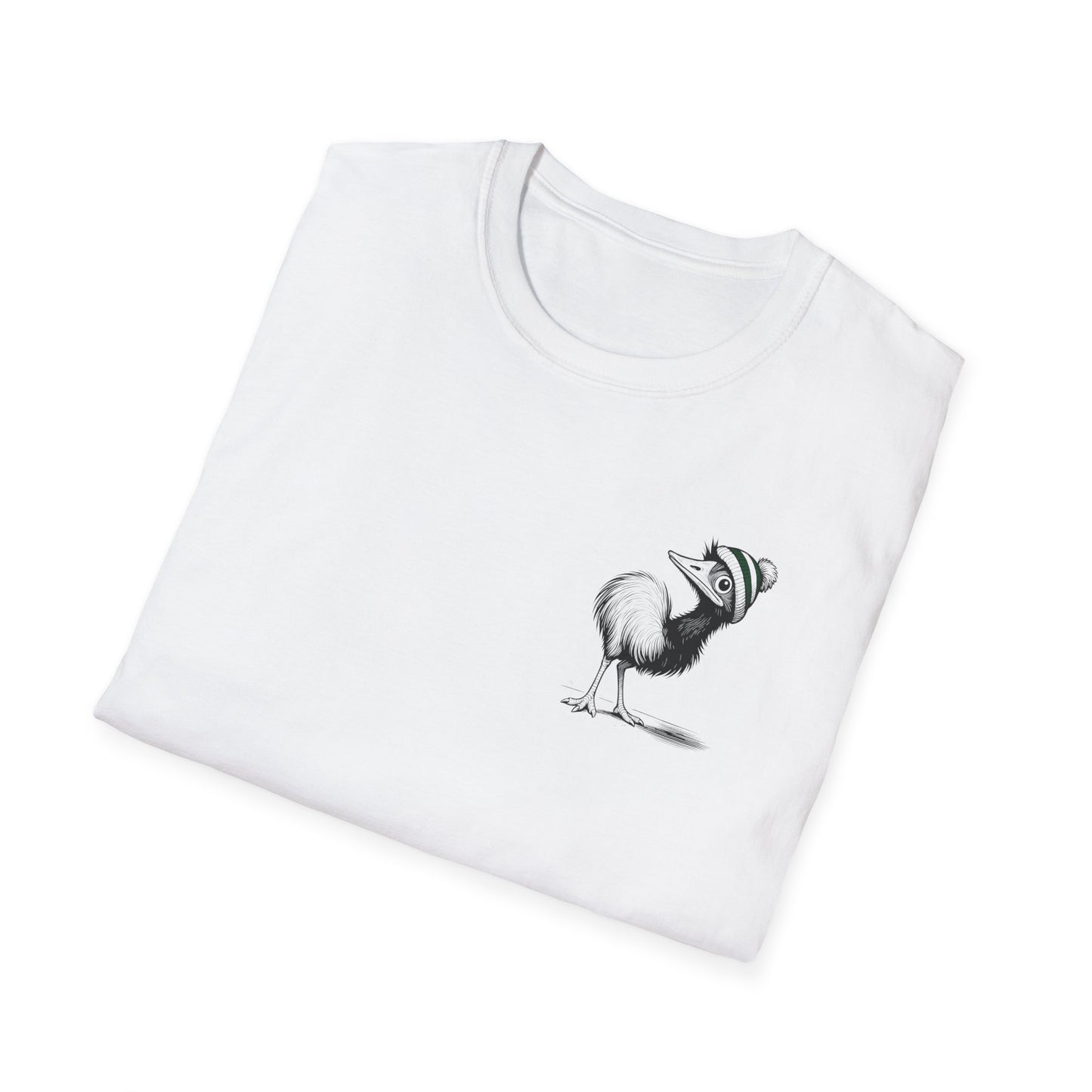 Whimsical Emu T-Shirt Cute Australian Bird Shirt, Funny Emu Beanie Tee, Quirky Animal Graphic, Aussie Wildlife Gift