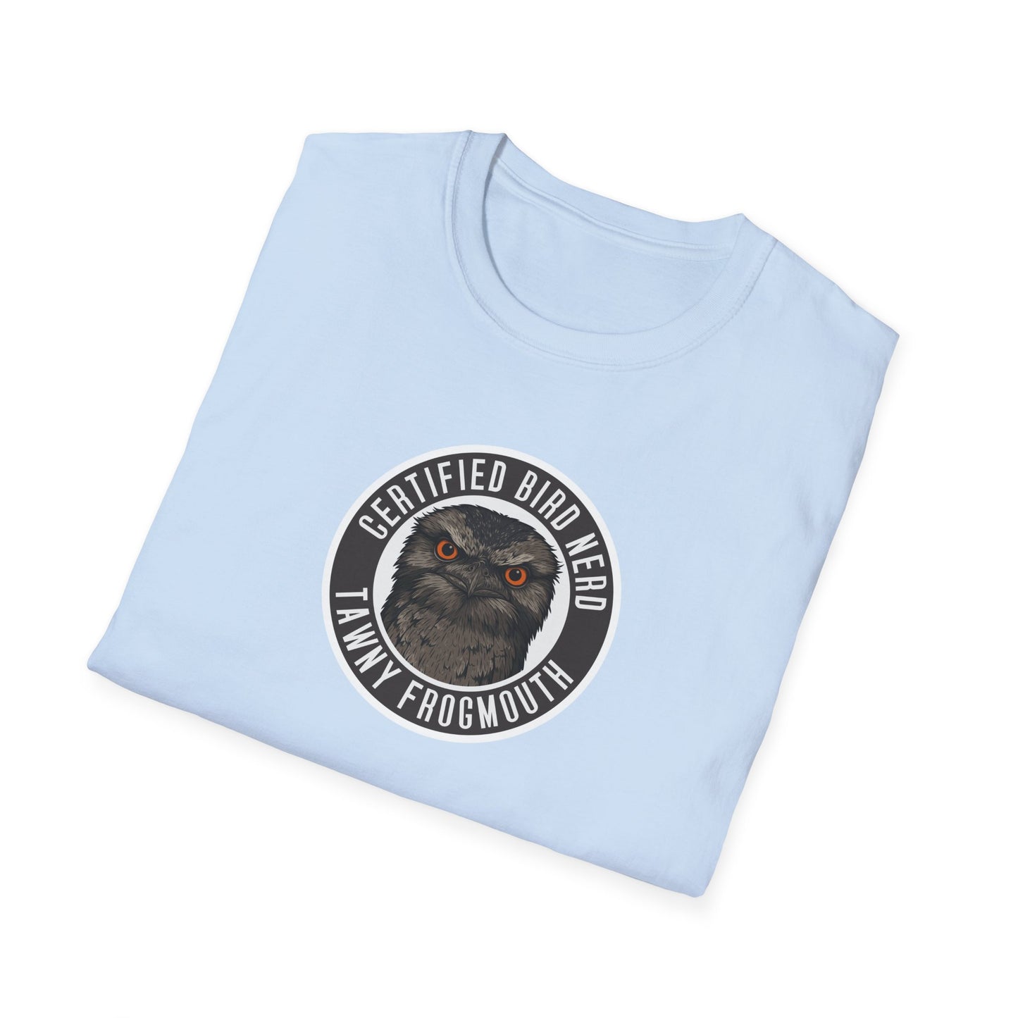 Tawny Frogmouth T-Shirt, Certified Bird Nerd Shirt, Australian Bird Tee, Birdwatching Gift, Wildlife Lover Tee, Native Bird Shirt