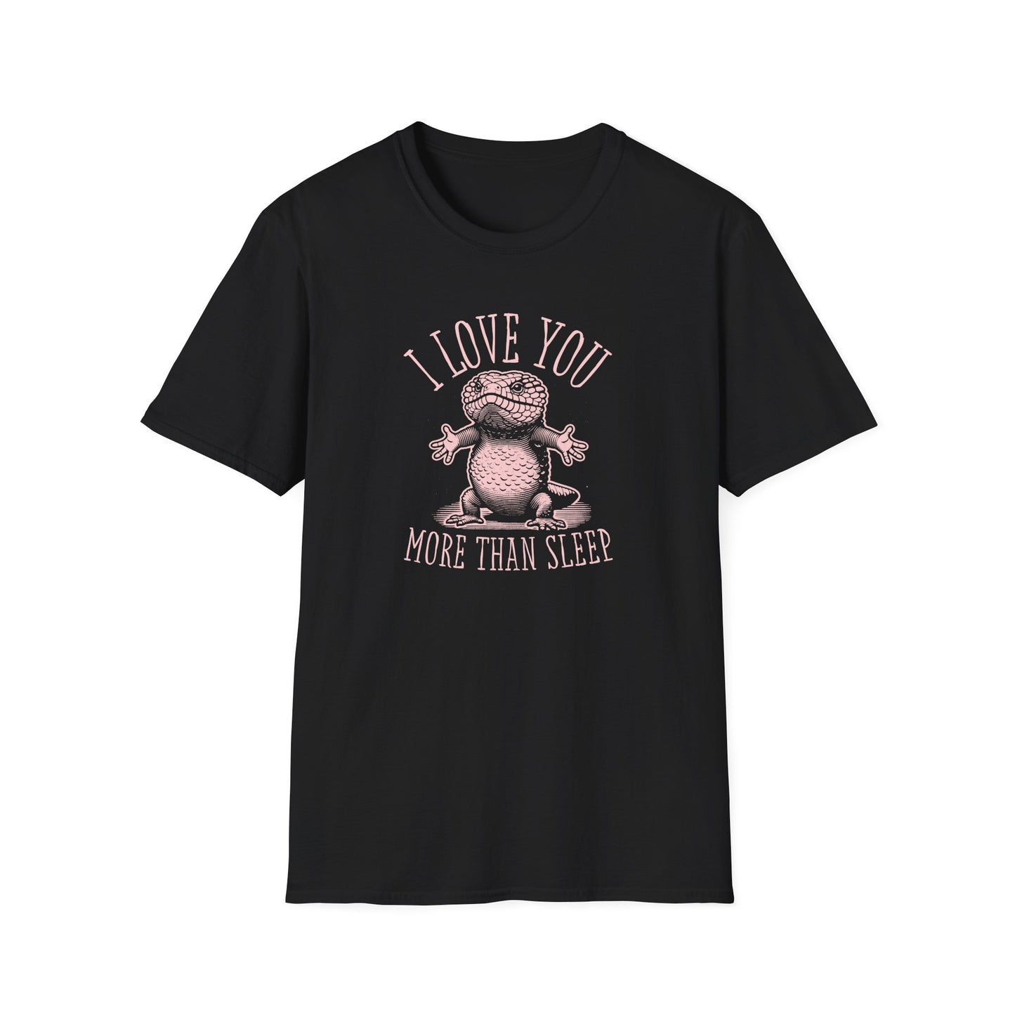 Shingleback Lizard T-Shirt I Love You More Than Sleep, Funny Skink Shirt, Blue Tongue Lizard Tee, Tiliqua Rugosa Gift, Reptile Lover Shirt