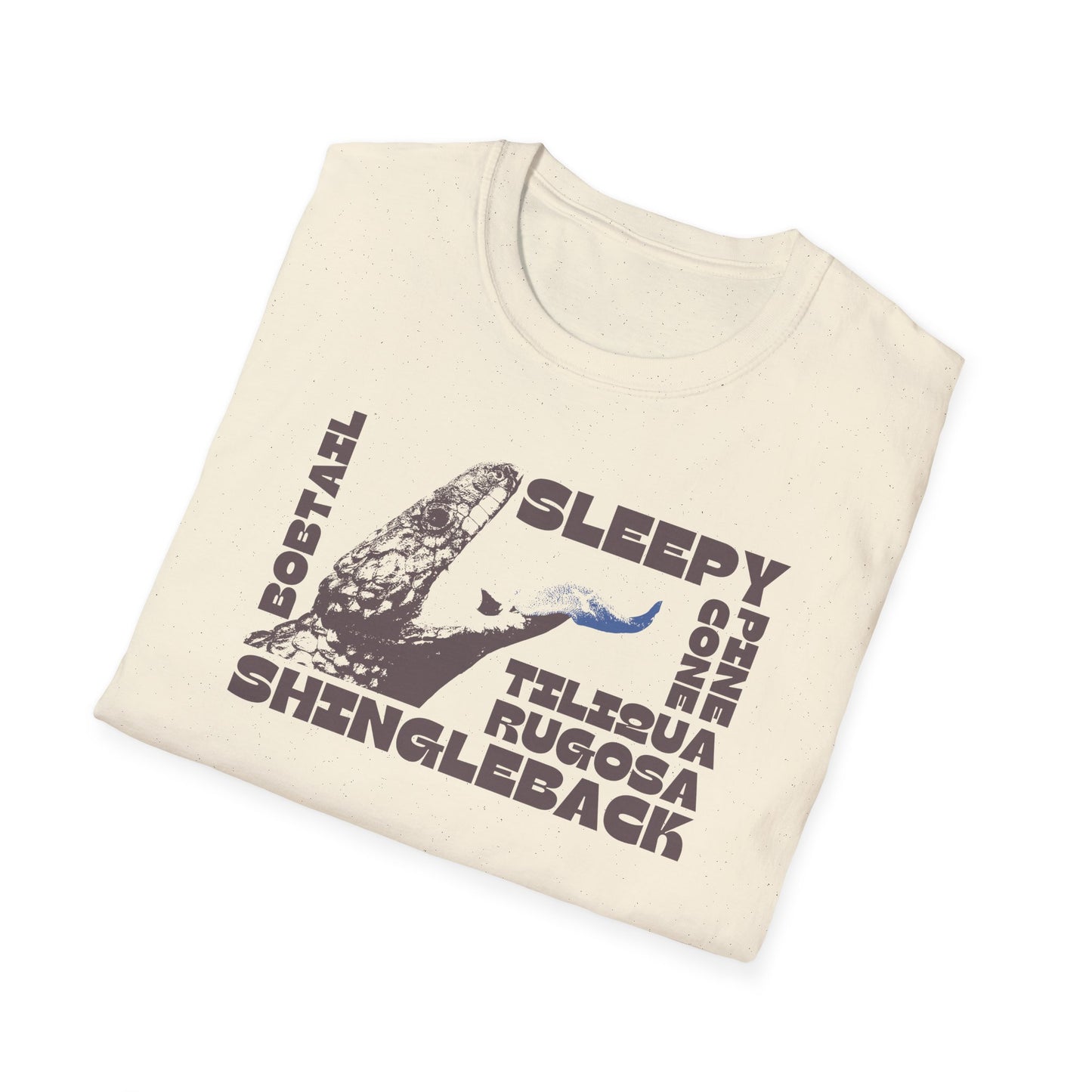 Shingleback Lizard T-Shirt, Tiliqua Rugosa Tee, Blue Tongue Skink Shirt, Australian Reptile Shirt, Sleepy Bobtail Tee, Herpetology Gift