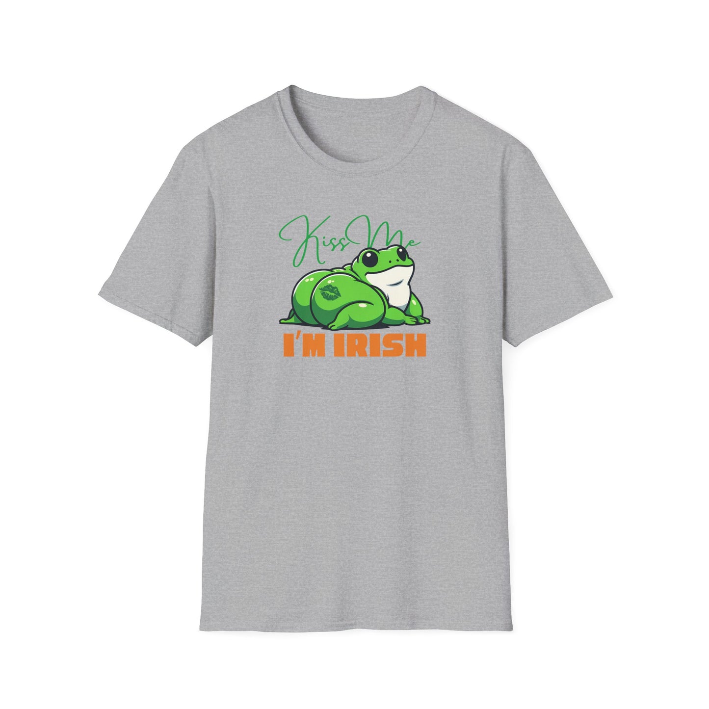 Frog St Patrick’s Day T-Shirt, Kiss Me I’m Irish Frog Shirt, Frog Lover Tee, Amphibian St Paddy’s Day Shirt, Irish Party Tee