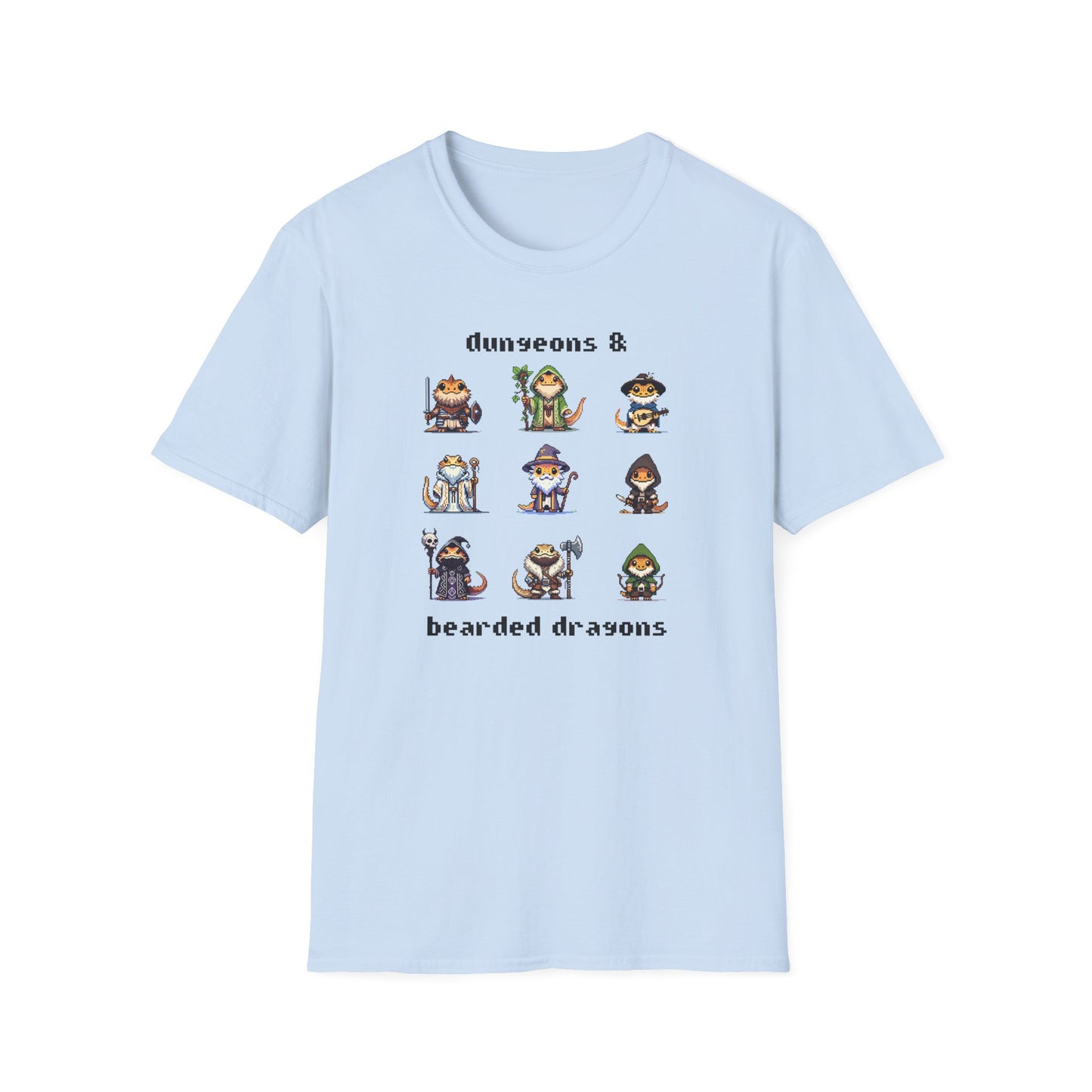 Dungeons And Bearded Dragons T-Shirt, Bearded Dragon RPG Shirt, Reptile Lover Tee, DnD Inspired Gamer Gift, Fantasy Lizard Tee