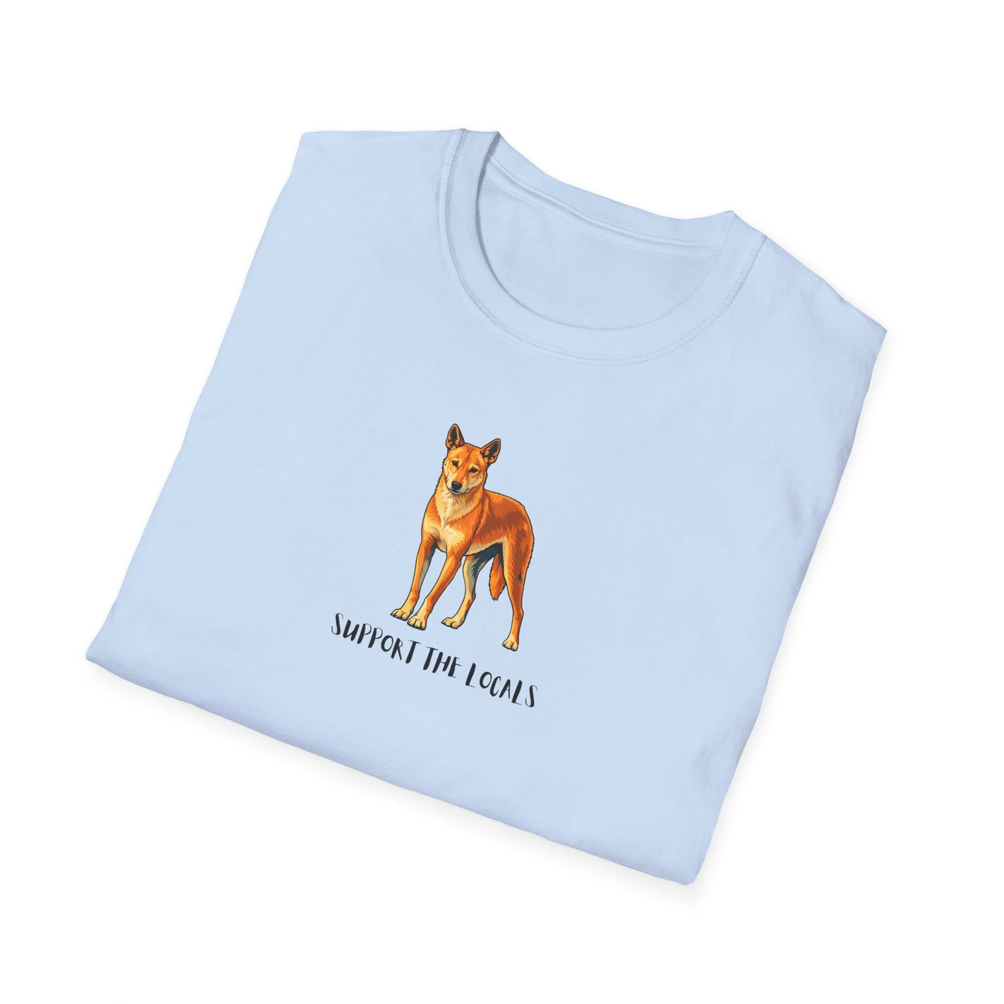 Dingo T-Shirt, Support The Locals Shirt, Australian Wildlife Tee, Dingo Lover Gift, Native Animal Shirt, Aussie Animal Graphic Tee