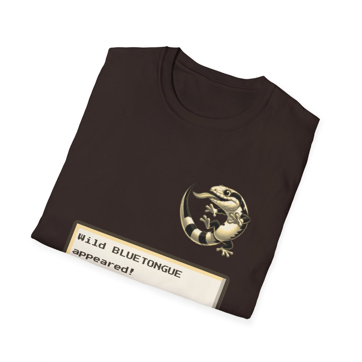 A Wild Bluetongue Appears T-Shirt – Funny Australian Lizard Gamer Tee