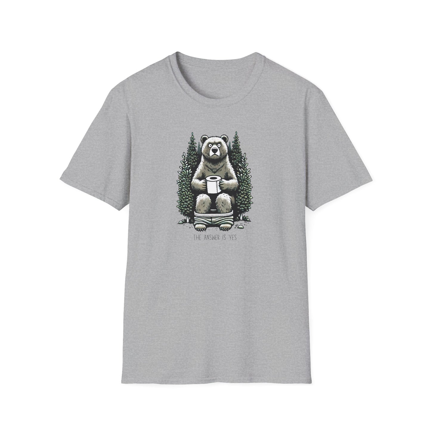 Bear Hiking T-Shirt, Does A Bear Poop In The Woods Shirt, Camping Gift, Outdoorsy Shirt, Nature Lover Tee, Hiker Graphic Tee