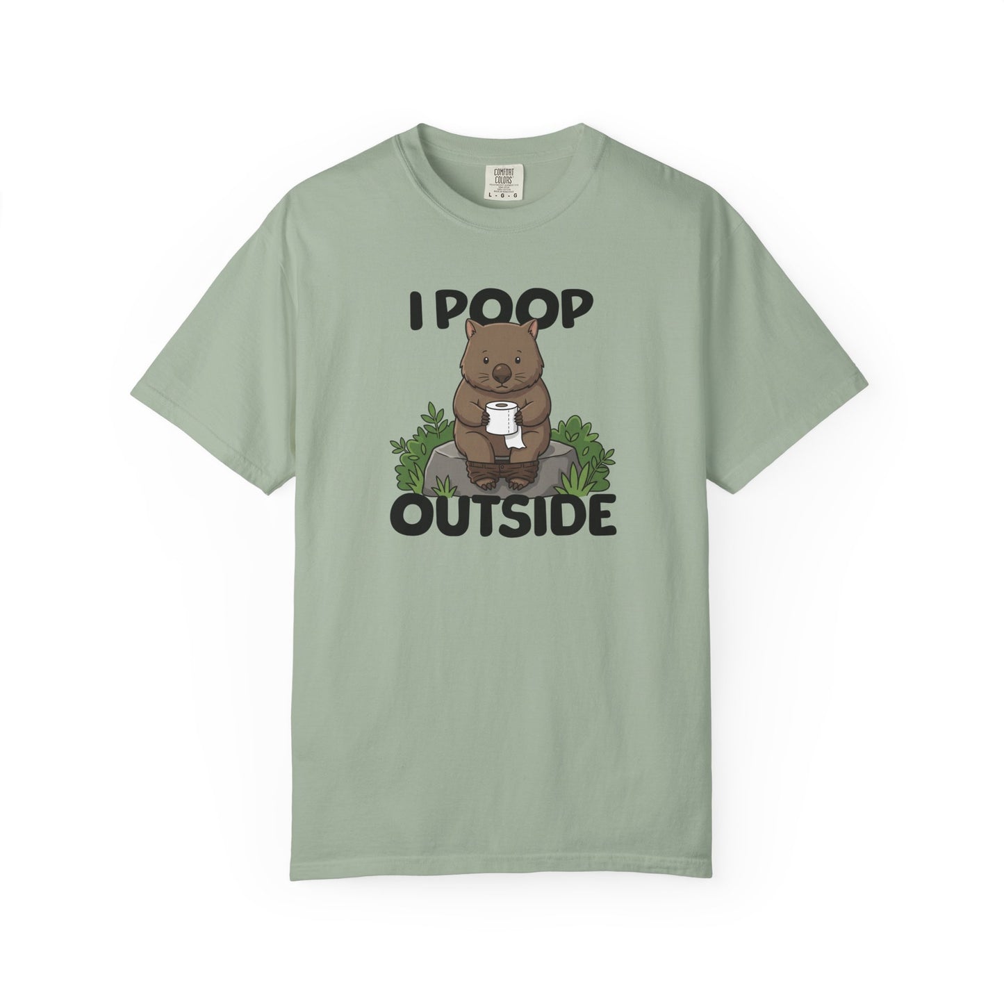 I Poop Outside Wombat Shirt, Funny Wombat T Shirt, Comfort Colors Camping Tee, Australian Wildlife Shirt, Outdoor Humor Gift