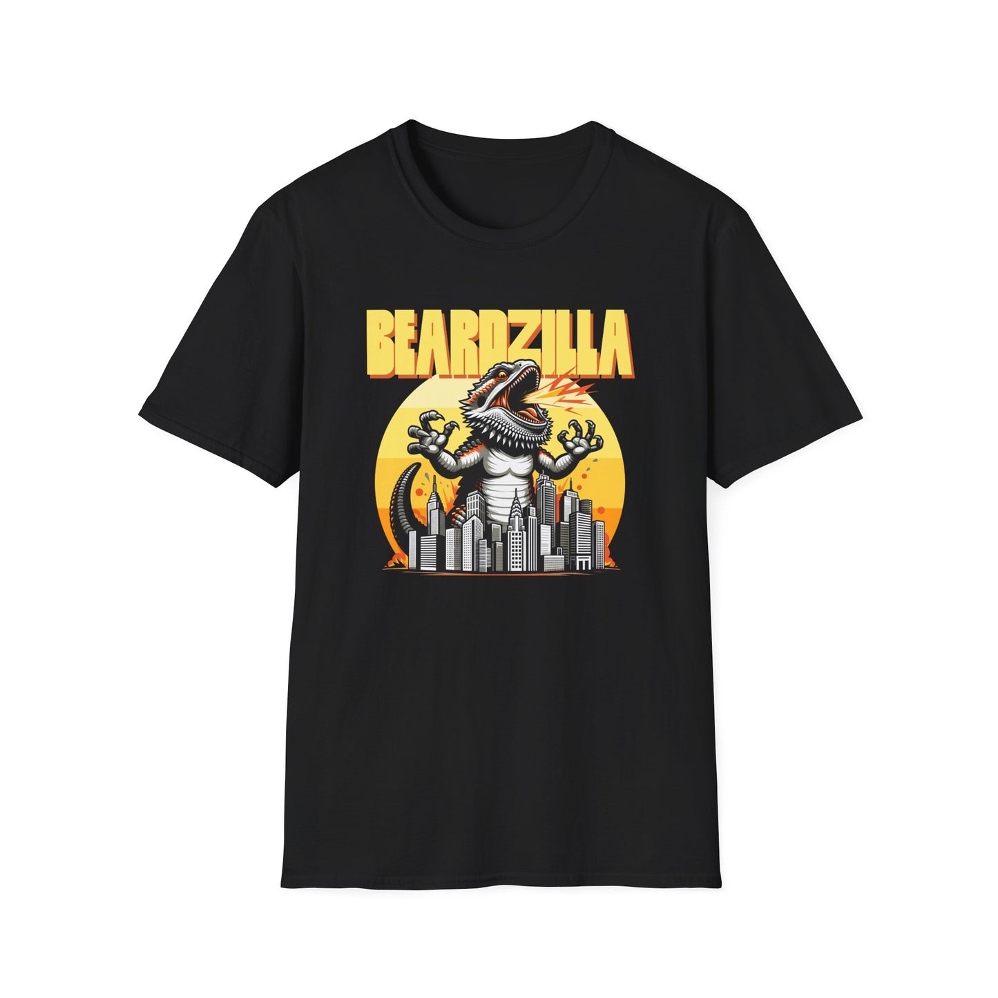 Beardzilla T-Shirt, Bearded Dragon Kaiju Shirt, Reptile Lover Tee, Monster Lizard Graphic Shirt, Beardie Gift, Pogona Vitticeps Tee