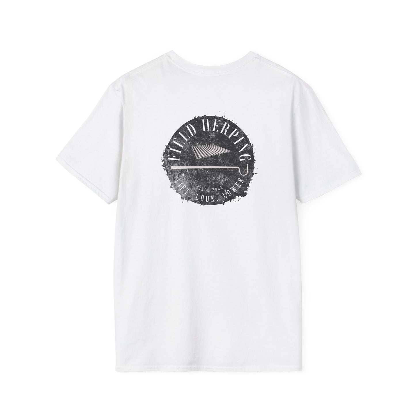 Field Herping T-Shirt, Back Print Herping Shirt, Lift Look Lower Tee, Reptile Lover Gift, Snake Hook Shirt, Wildlife Graphic Tee