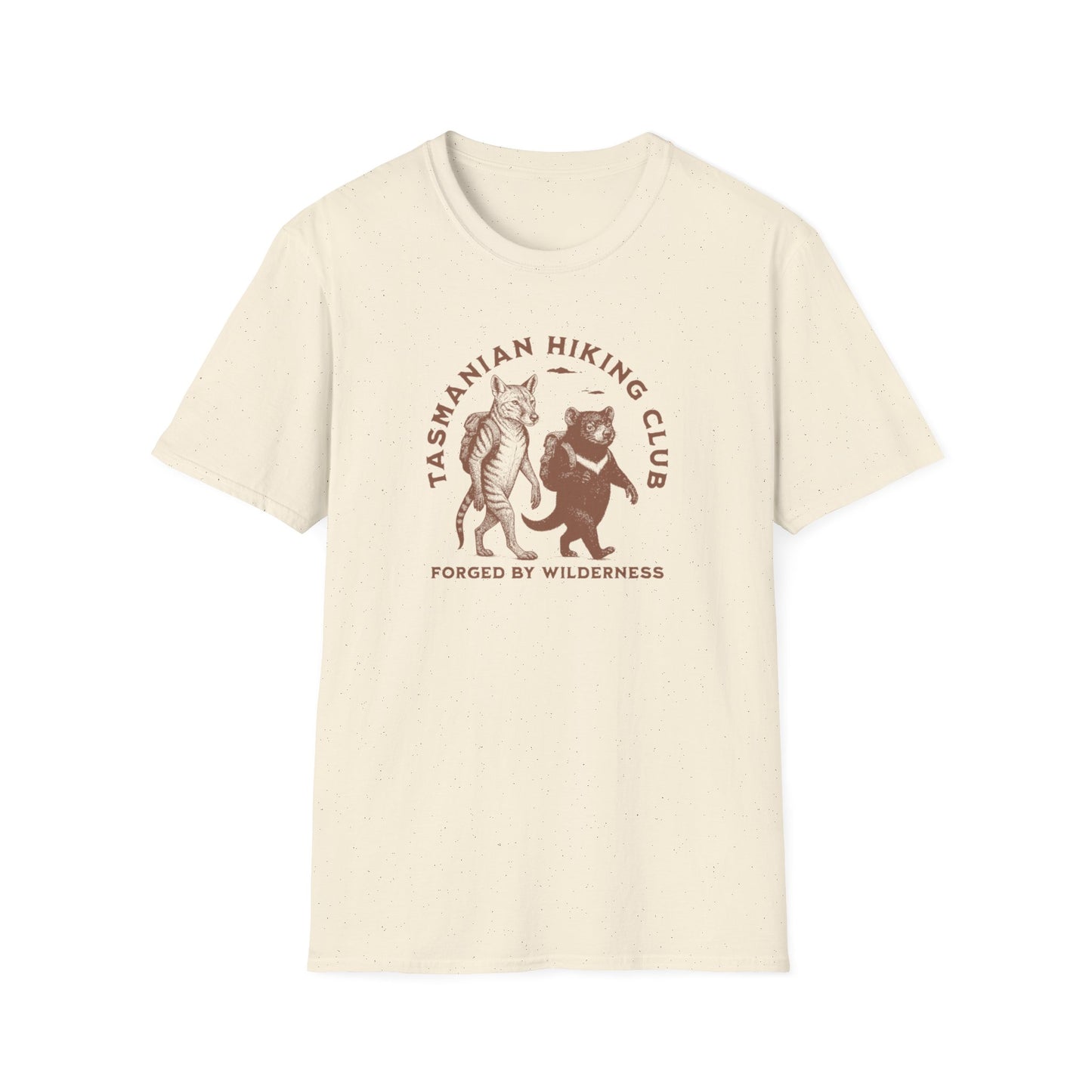 Tasmanian Hiking Club T-Shirt, Forged by Wilderness Tee, Tasmania Shirt, Aussie Hiking Shirt, Bushwalking Tee, Nature Lover Gift Australia