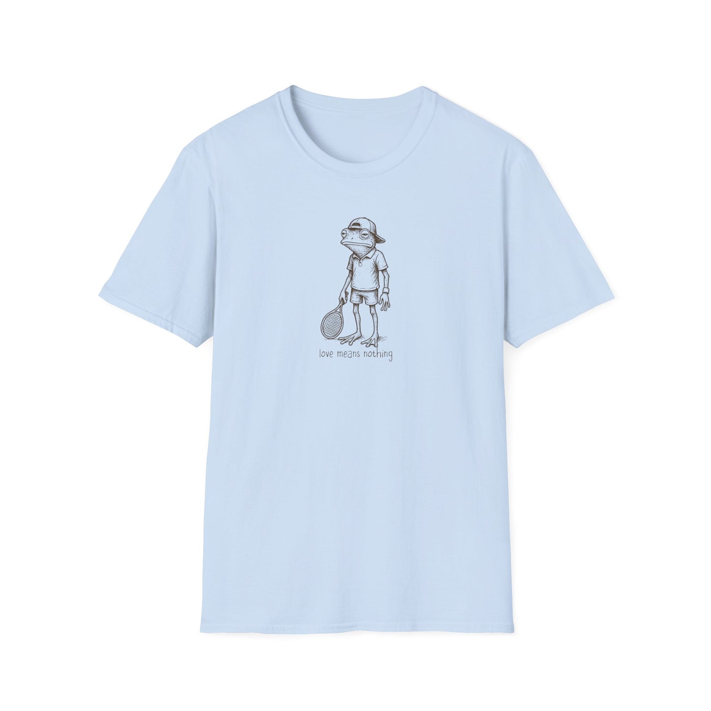 Tennis Frog T-Shirt, Love Means Nothing Tee, Frog Graphic Shirt, Vintage Frog T-Shirt, Funny Tennis Shirt, Frog Lover Gift, Tennis Player Tee