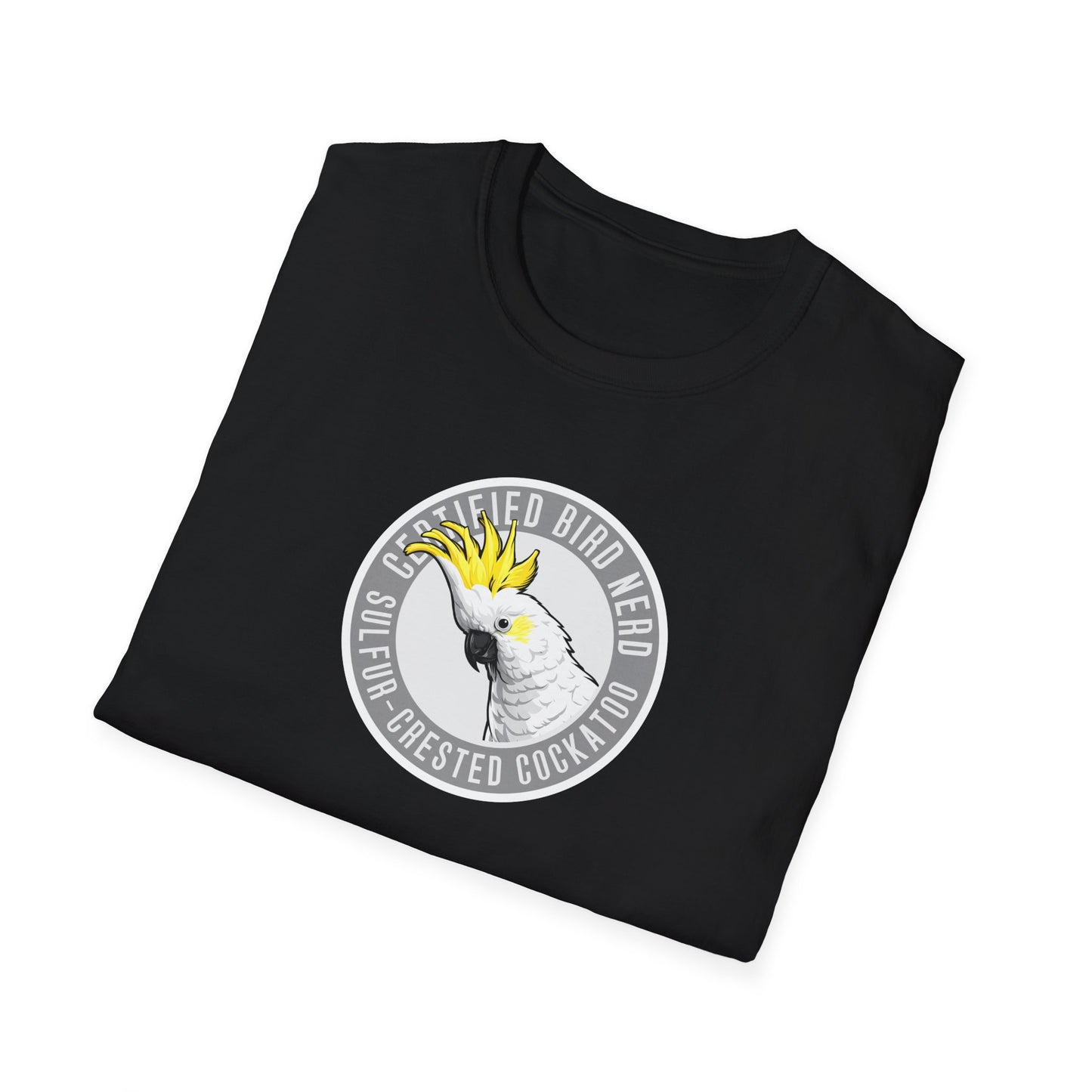 Sulfur-Crested Cockatoo T-Shirt, Certified Bird Nerd Shirt, Australian Bird Tee, Cockatoo Lover Gift, Birdwatching Shirt, Wildlife Tee