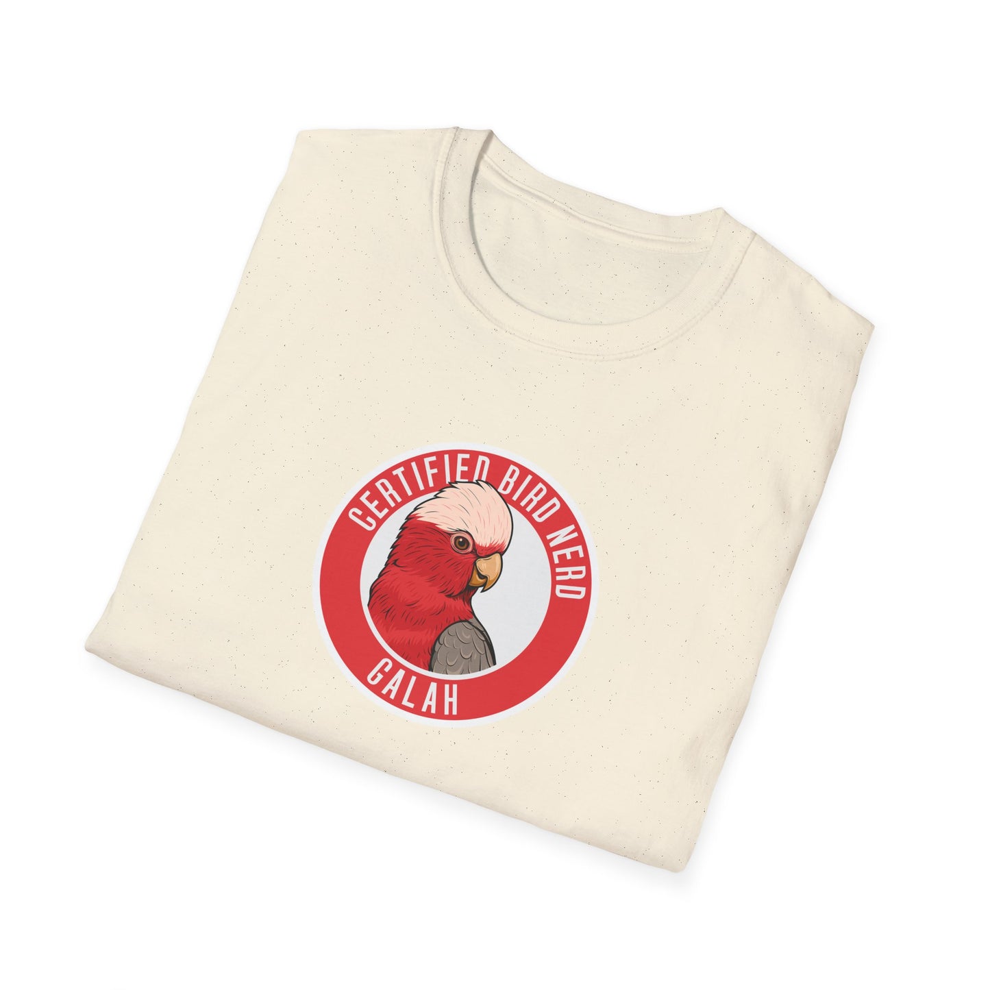 Galah T-Shirt, Certified Bird Nerd Shirt, Australian Bird Tee, Pink Cockatoo Shirt, Birdwatching Gift, Wildlife Lover Tee