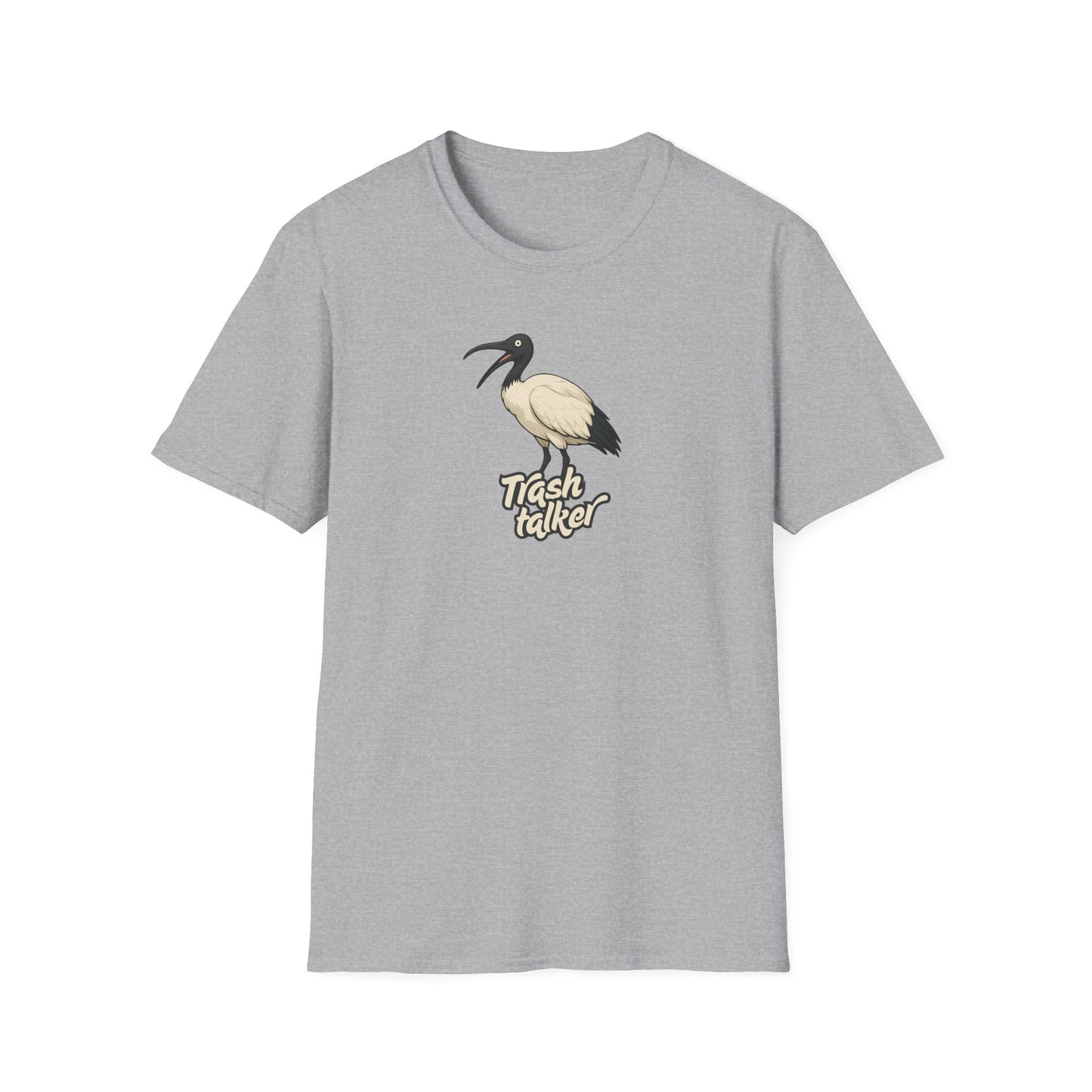 Trash Talker Ibis T-Shirt, Bin Chicken Shirt, White Ibis Tee, Australian Bird T-Shirt, Aussie Wildlife Graphic Tee, Bird Nerd Shirt