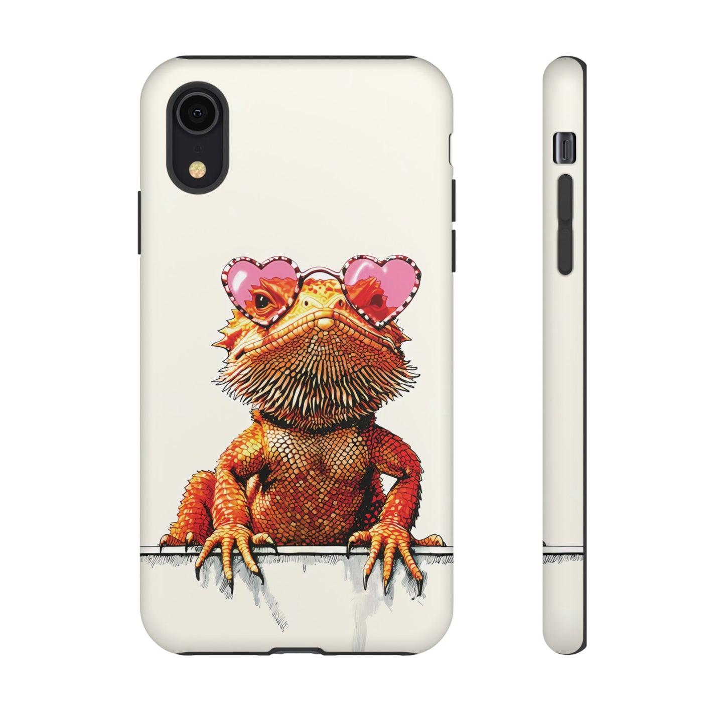 Valentines Day iPhone Case for Reptile Keepers | Bearded Dragon Lover Gift | Cute Herpetology Phone Case | Scaly Love Design