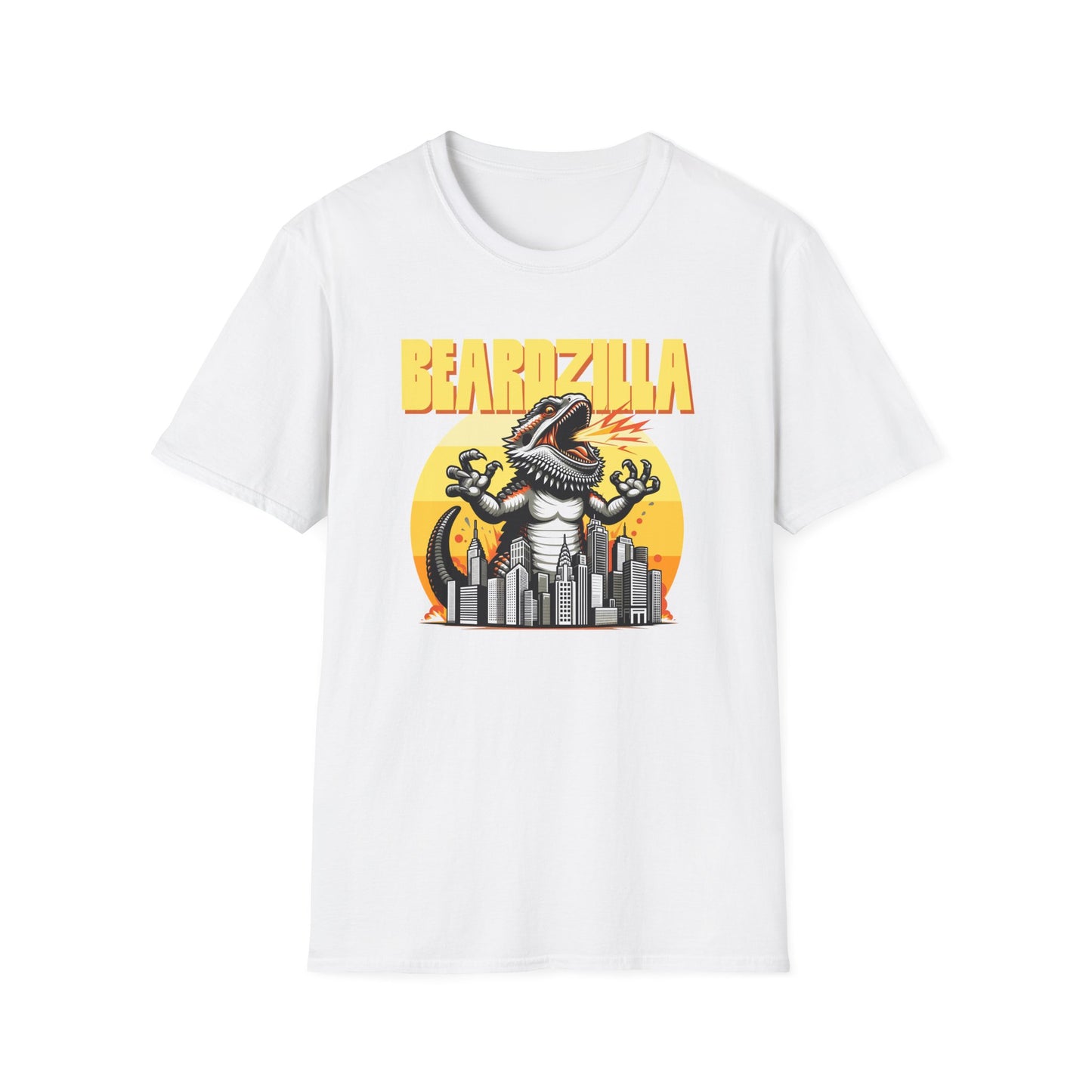 Beardzilla T-Shirt, Bearded Dragon Kaiju Shirt, Reptile Lover Tee, Monster Lizard Graphic Shirt, Beardie Gift, Pogona Vitticeps Tee