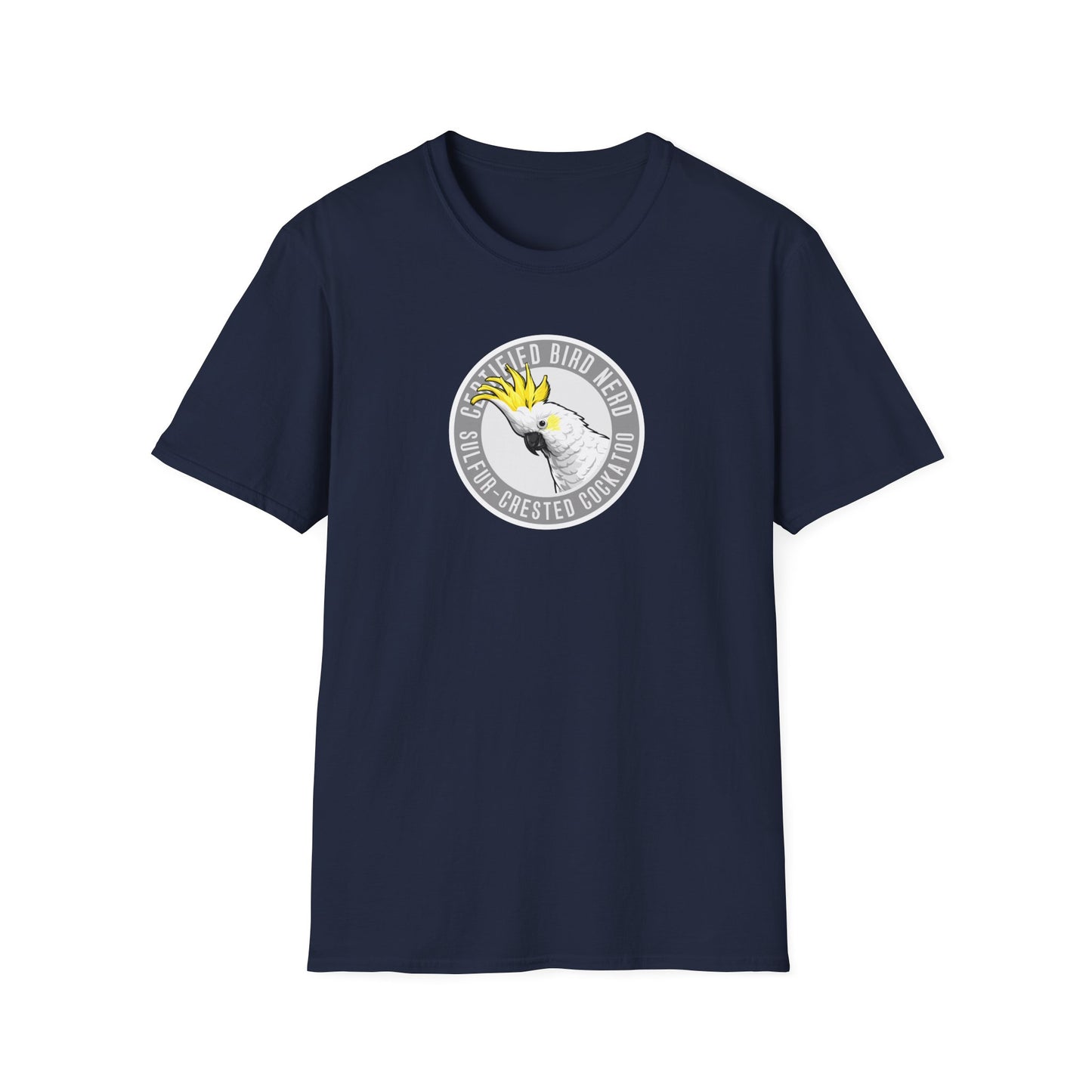 Sulfur-Crested Cockatoo T-Shirt, Certified Bird Nerd Shirt, Australian Bird Tee, Cockatoo Lover Gift, Birdwatching Shirt, Wildlife Tee