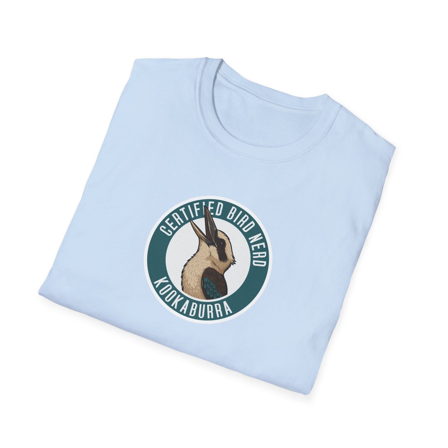 Kookaburra T-Shirt, Certified Bird Nerd Shirt, Australian Bird Tee, Birdwatching Gift, Wildlife Lover Tee, Native Bird Graphic Tee