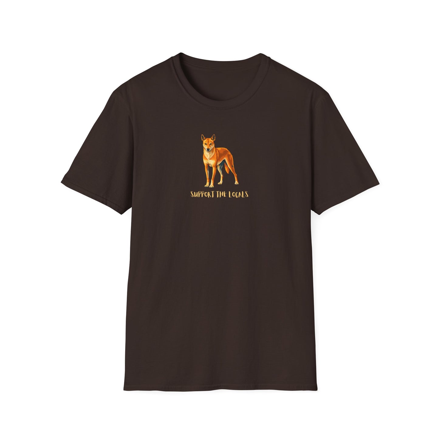 Dingo T-Shirt, Support The Locals Shirt, Australian Wildlife Tee, Dingo Lover Gift, Native Animal Shirt, Aussie Animal Graphic Tee