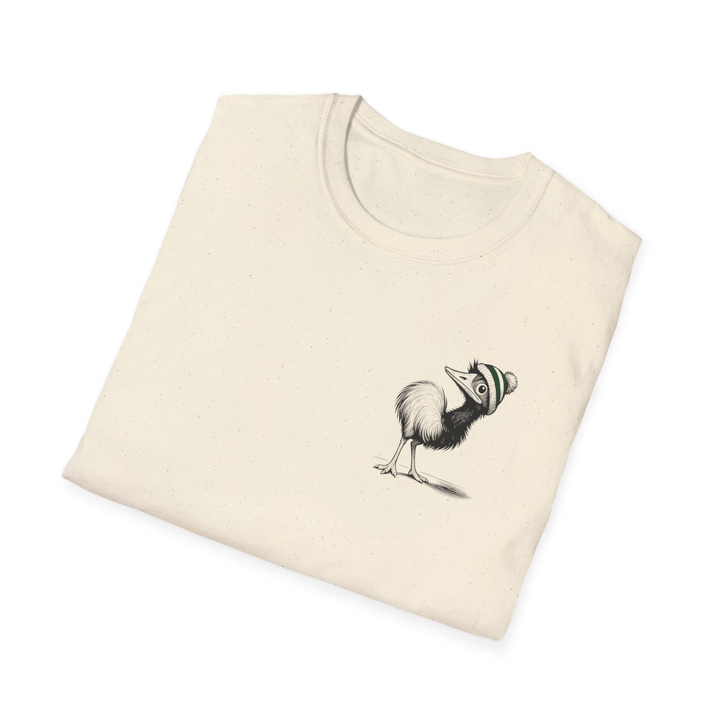 Whimsical Emu T-Shirt Cute Australian Bird Shirt, Funny Emu Beanie Tee, Quirky Animal Graphic, Aussie Wildlife Gift