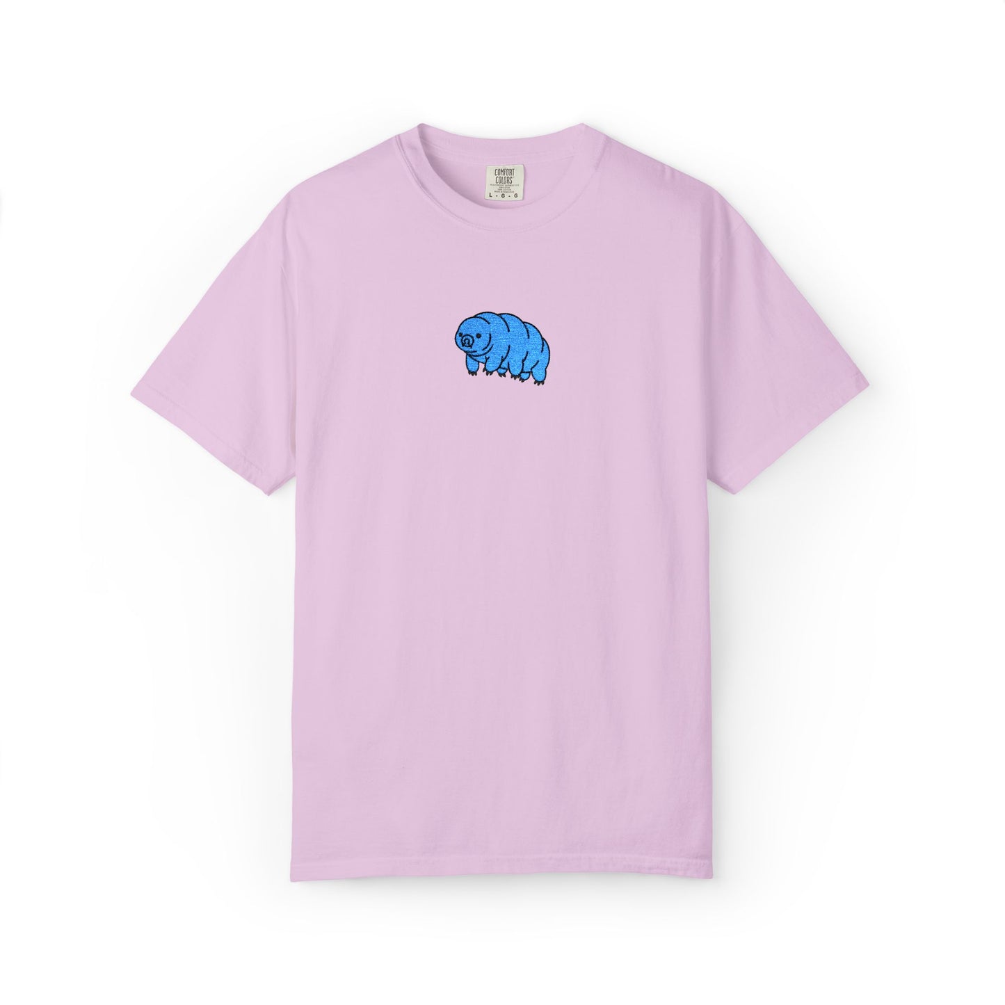 Tardigrade Embroidered Comfort Colors T-Shirt, Cute Water Bear Shirt, Science Nerd Tee, Biology Gift, Microbiology Embroidered Shirt