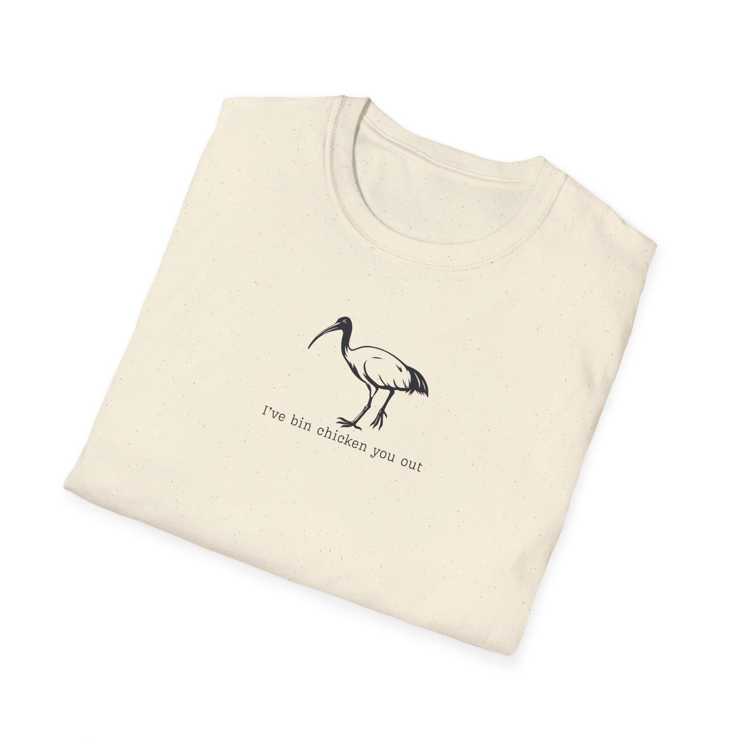 White Ibis T-Shirt Funny Bin Chicken Tee, Australian Bird Shirt, I’ve Bin Chicken You Out Shirt, Aussie Wildlife Gift